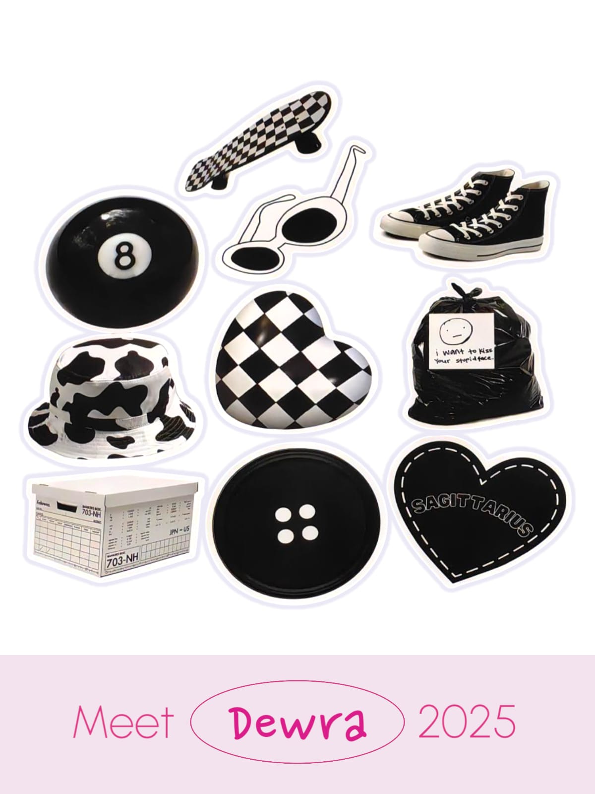 DEKORATİF B&W STİCKER 2.0