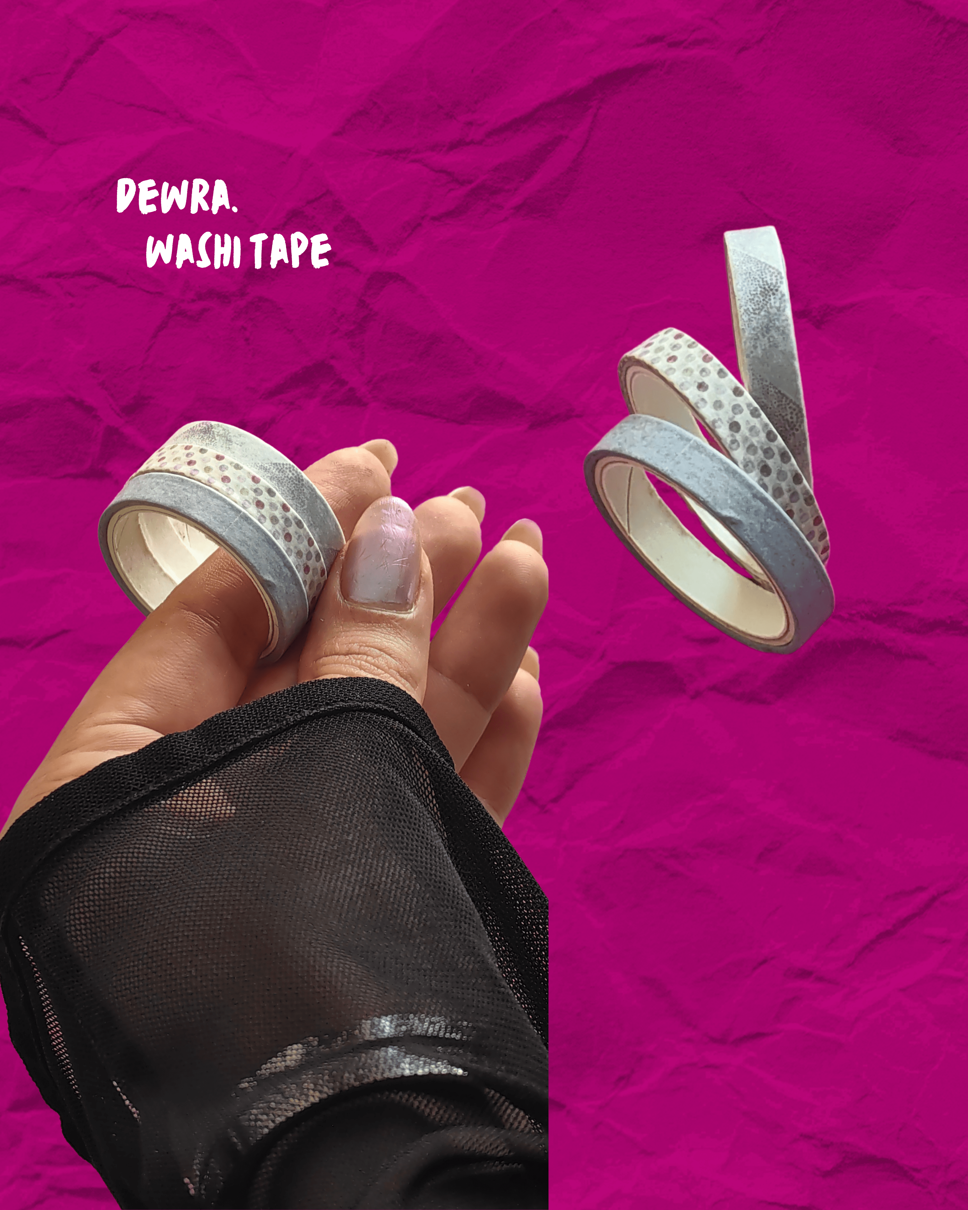 Lilac Mood – 3’lü Dokulu Washi Tape Seti