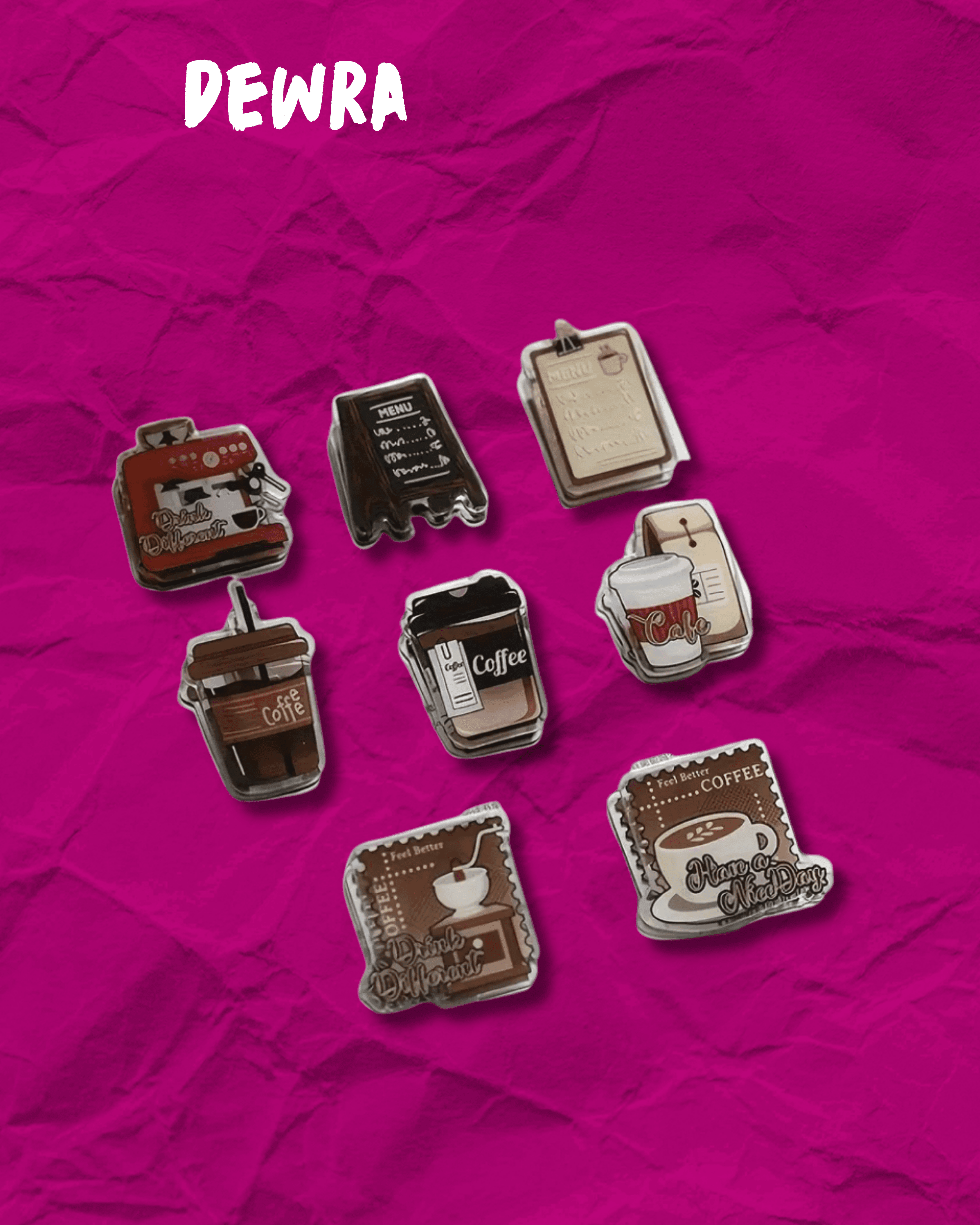 Coffee Shop Kağıt Klipsleri