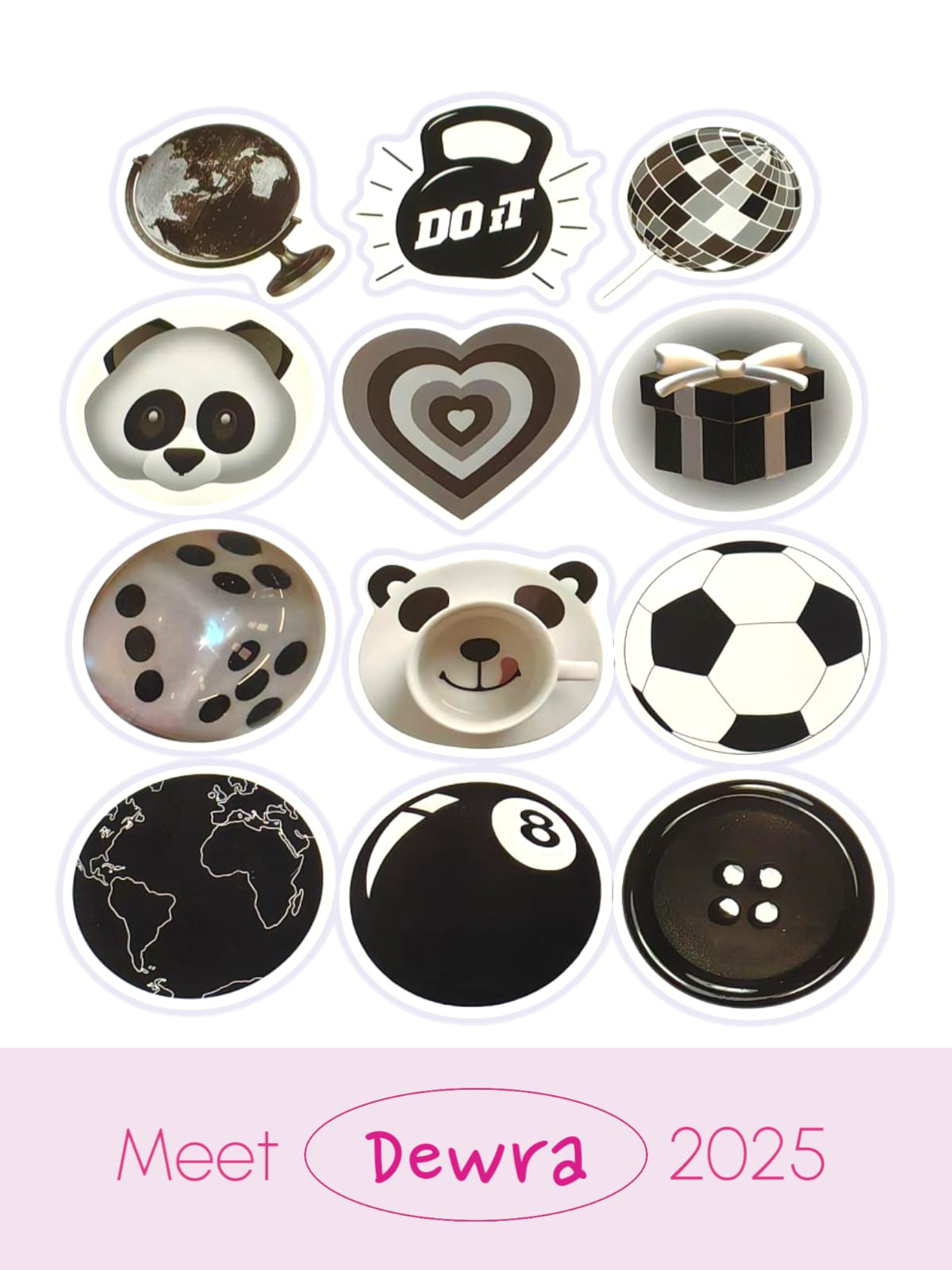 SİMPLE BLACK AND WHİTE STİCKER 7.0