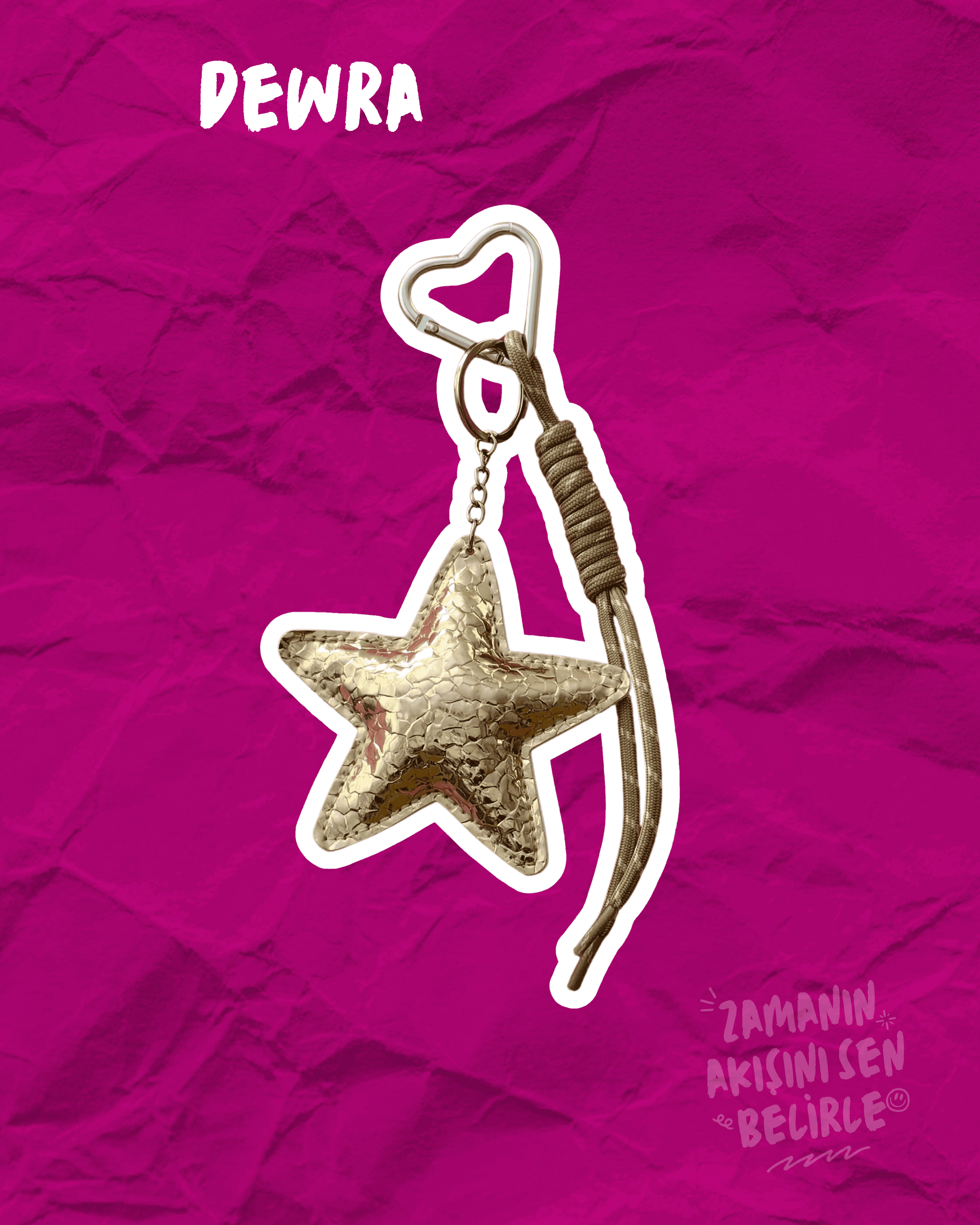 Gold Yıldızlı Charm