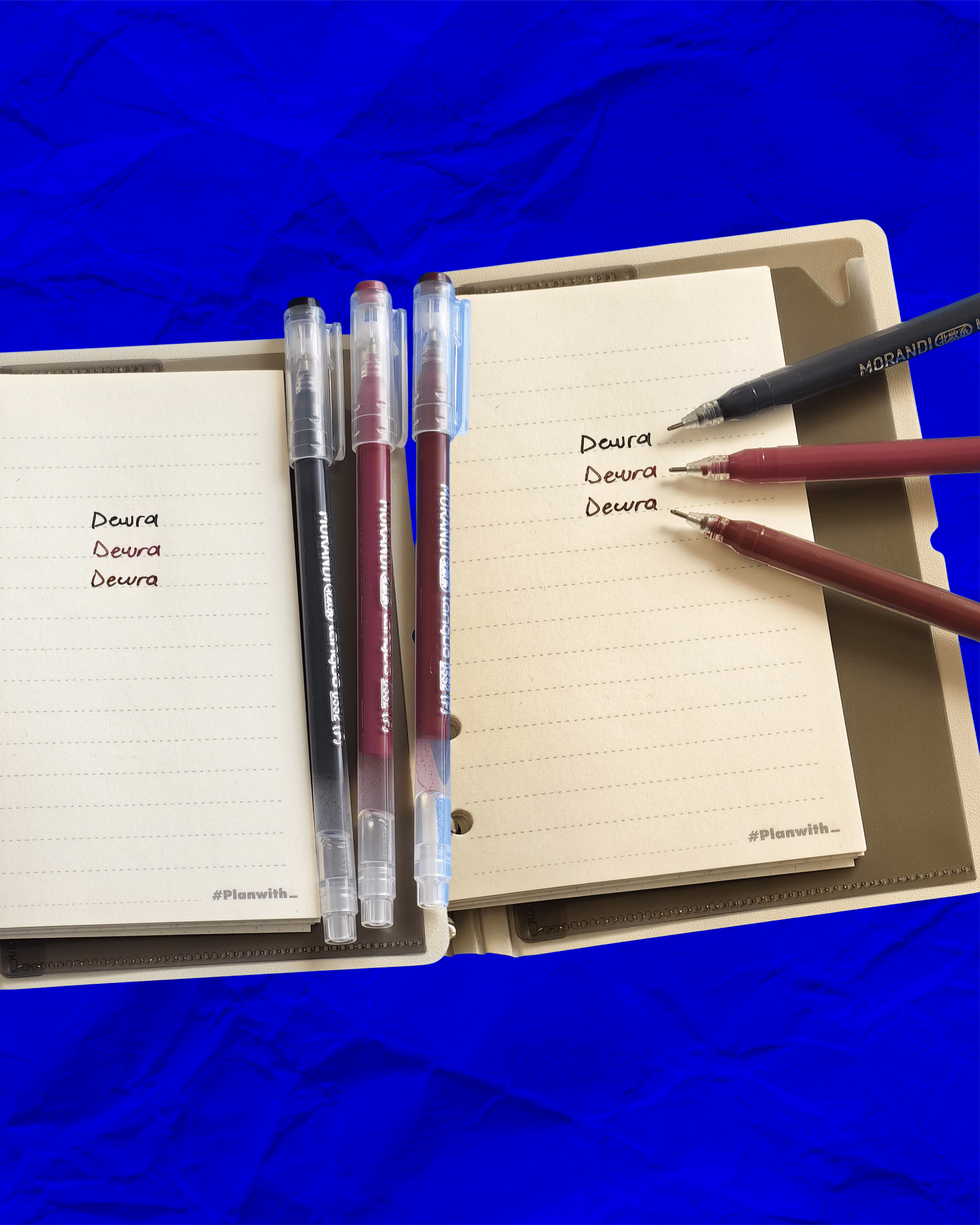 Nostalgia Morandi Jel Kalem Seti (3’lü) – 0.5 mm Hızlı Kuruyan Mürekkep | Dewra