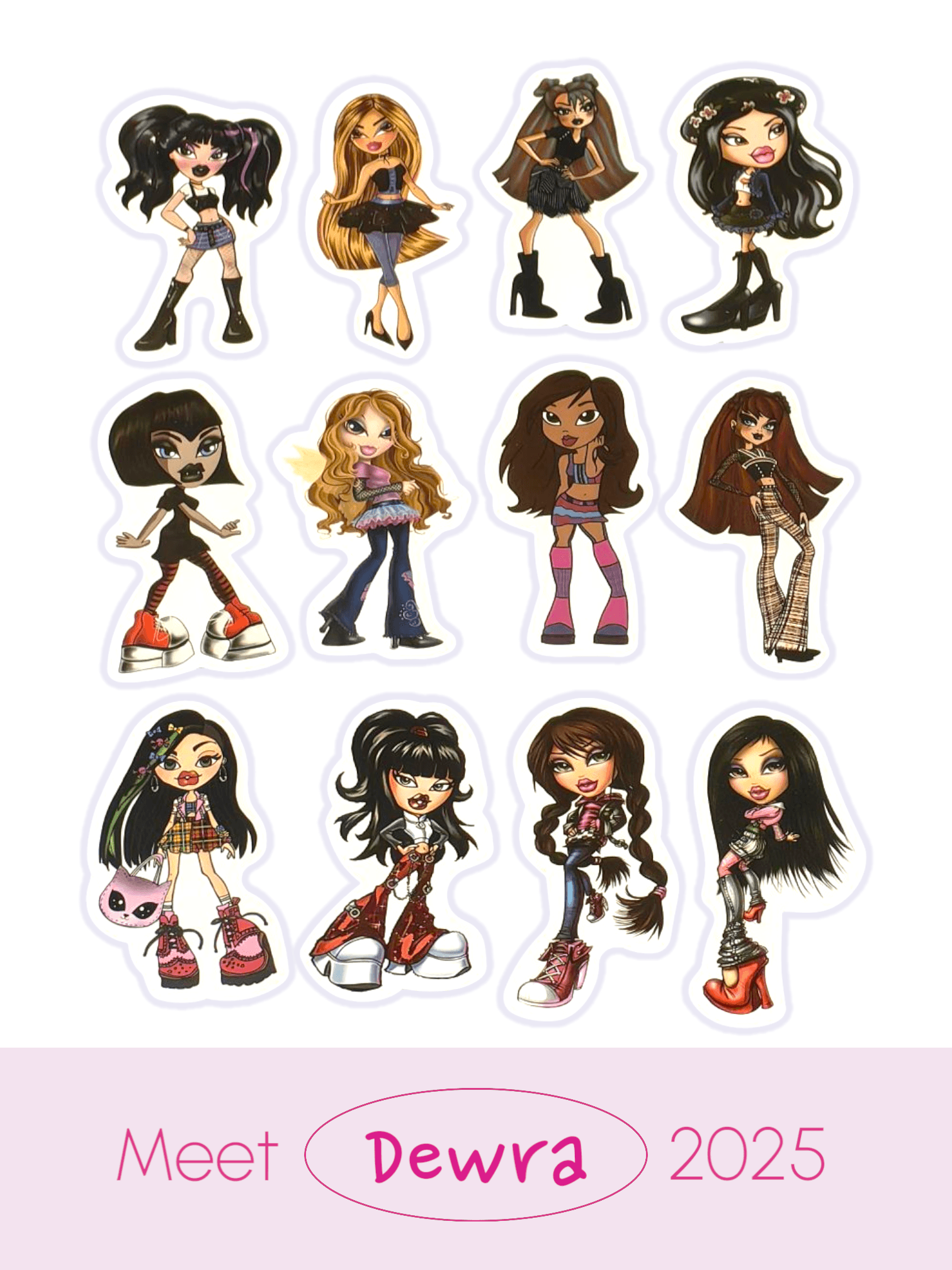 BRATZ GOTHIC GIRLS STICKER