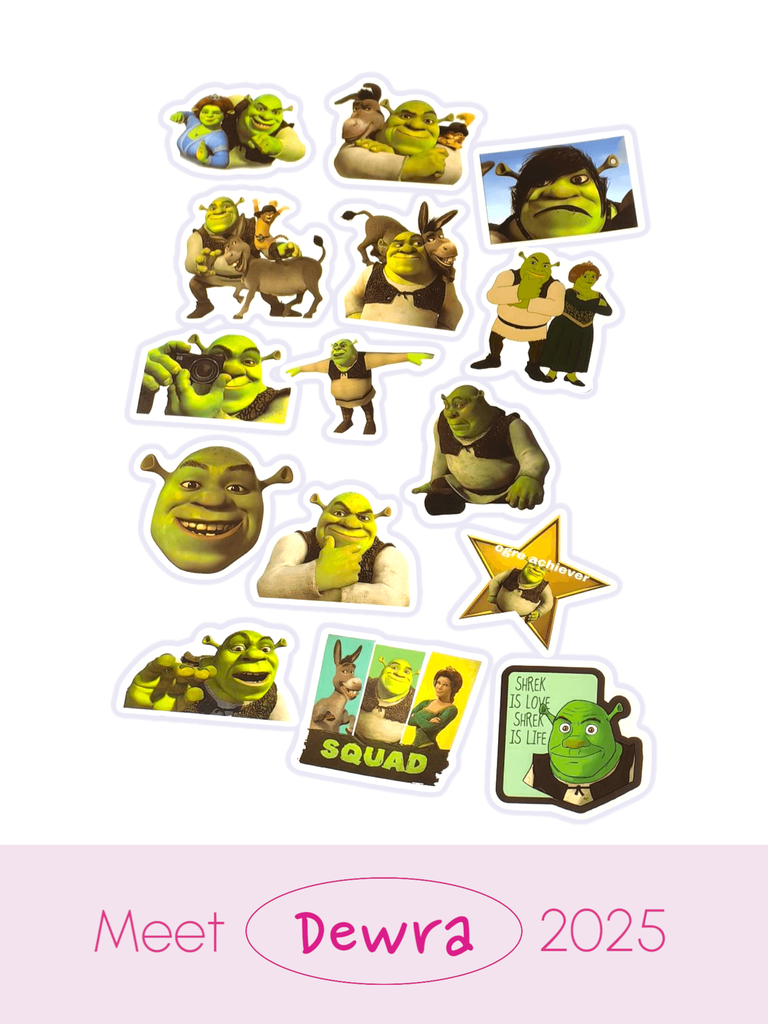 SHREK TEMALI STİCKER 2.0