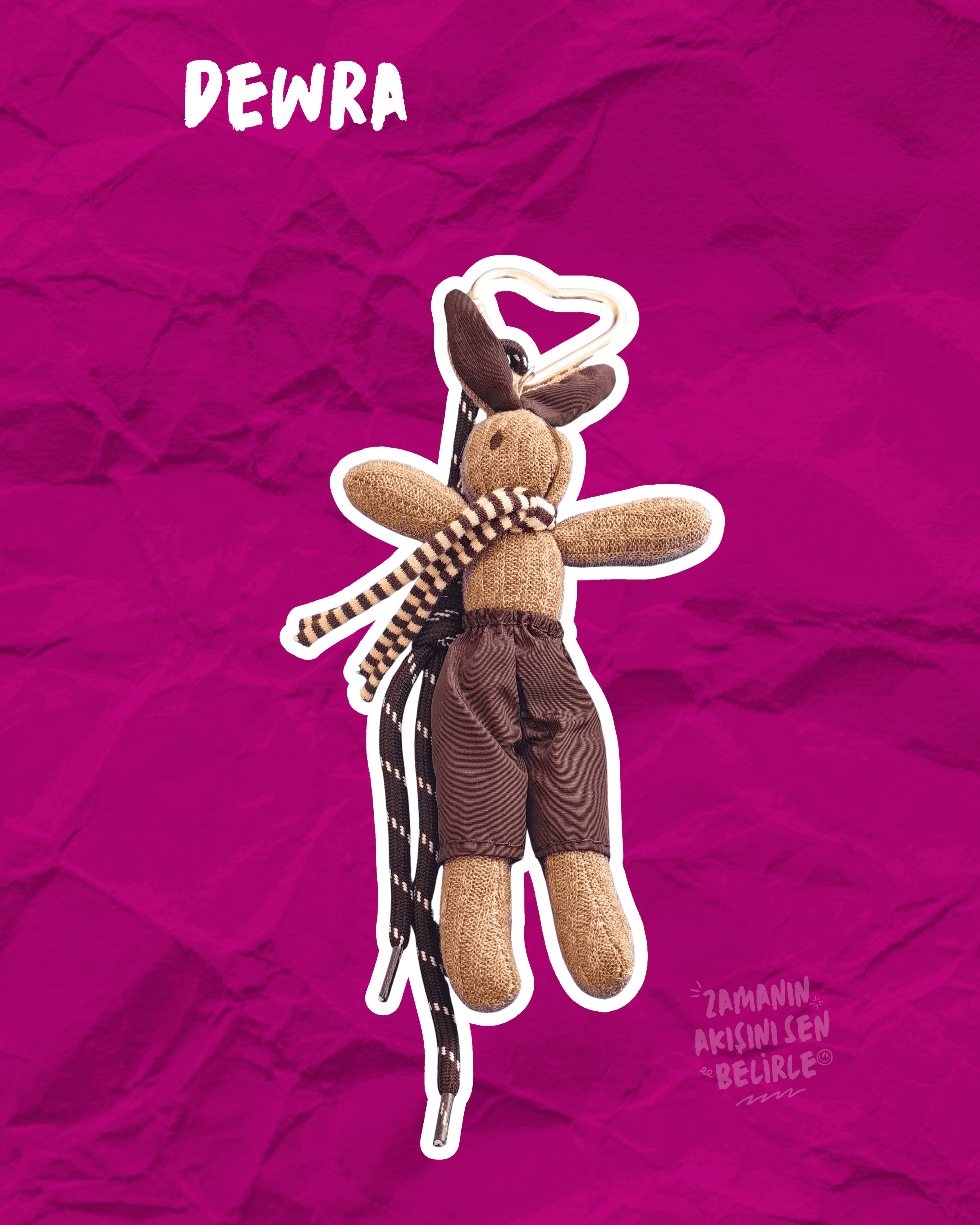 Brown Bunny Çanta Charmı