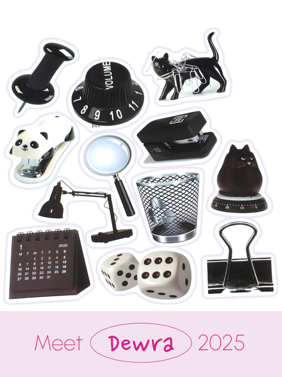 SİMPLE BLACK AND WHİTE STİCKER 8.0