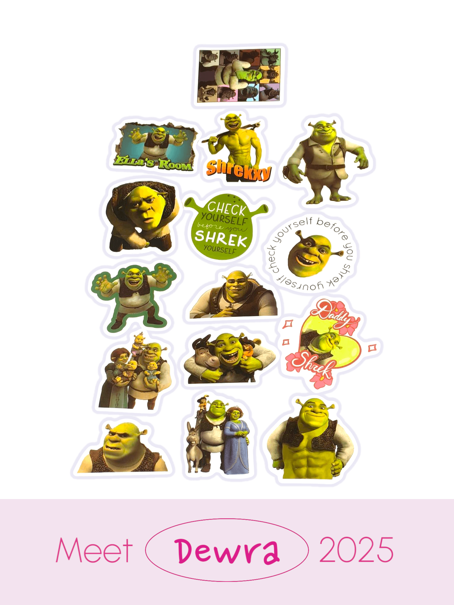 SHREK TEMALI STİCKER 3.0