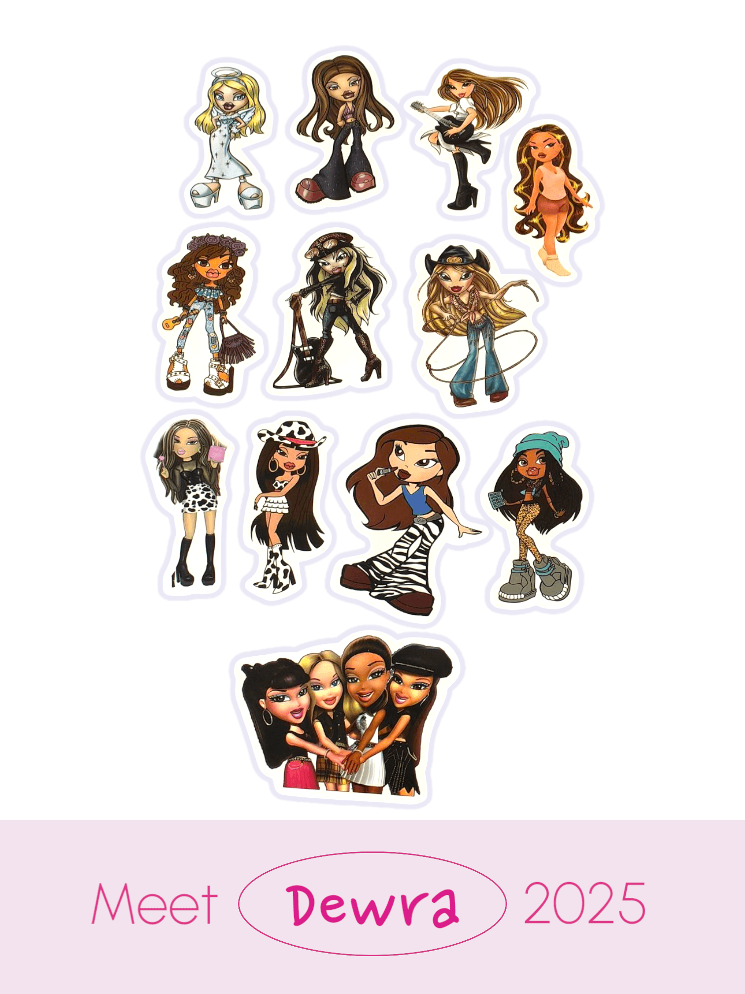 BRATZ PRINTED STICKER 