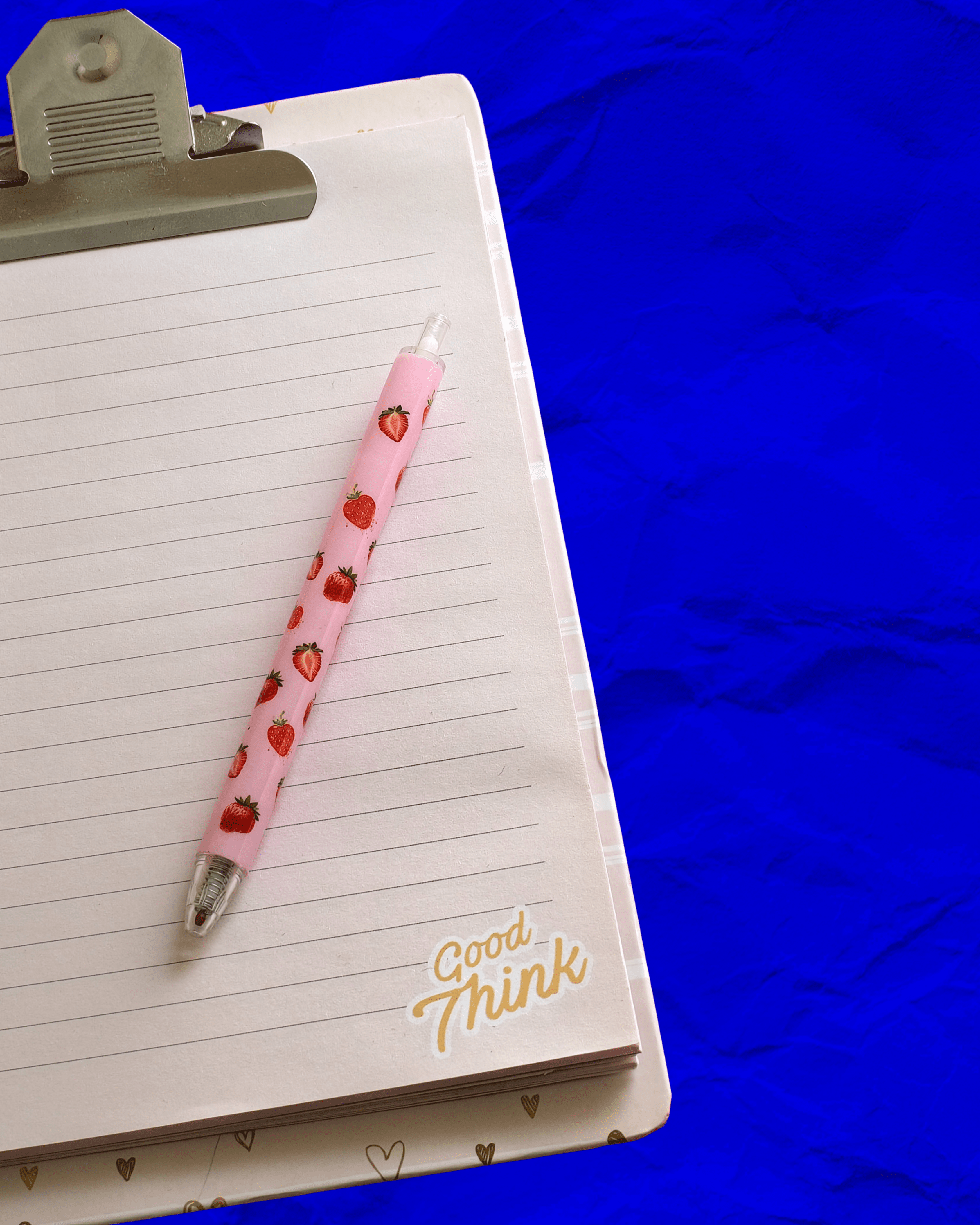 Baby Pink Strawberry Jel Kalem