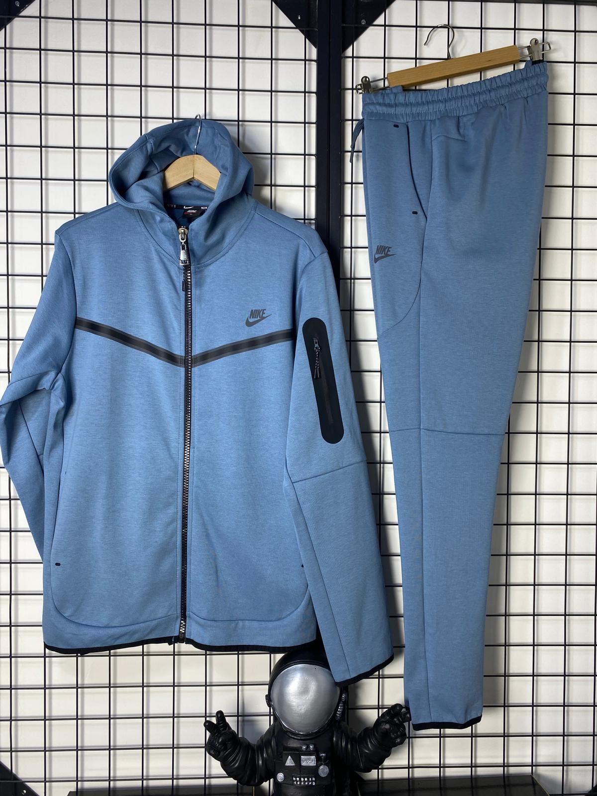 Nike Tech Fleece Double Face Eşfoman Takımı - Mavi