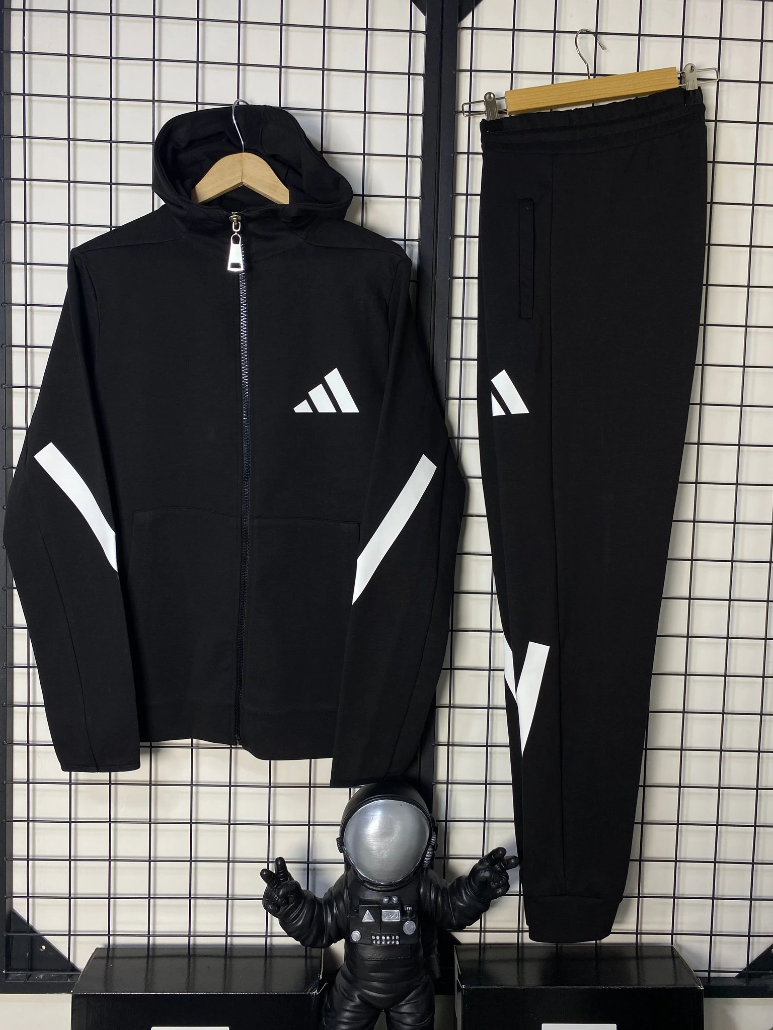 Adidas Z.N.E Double Face Eşofman Takımı - Siyah