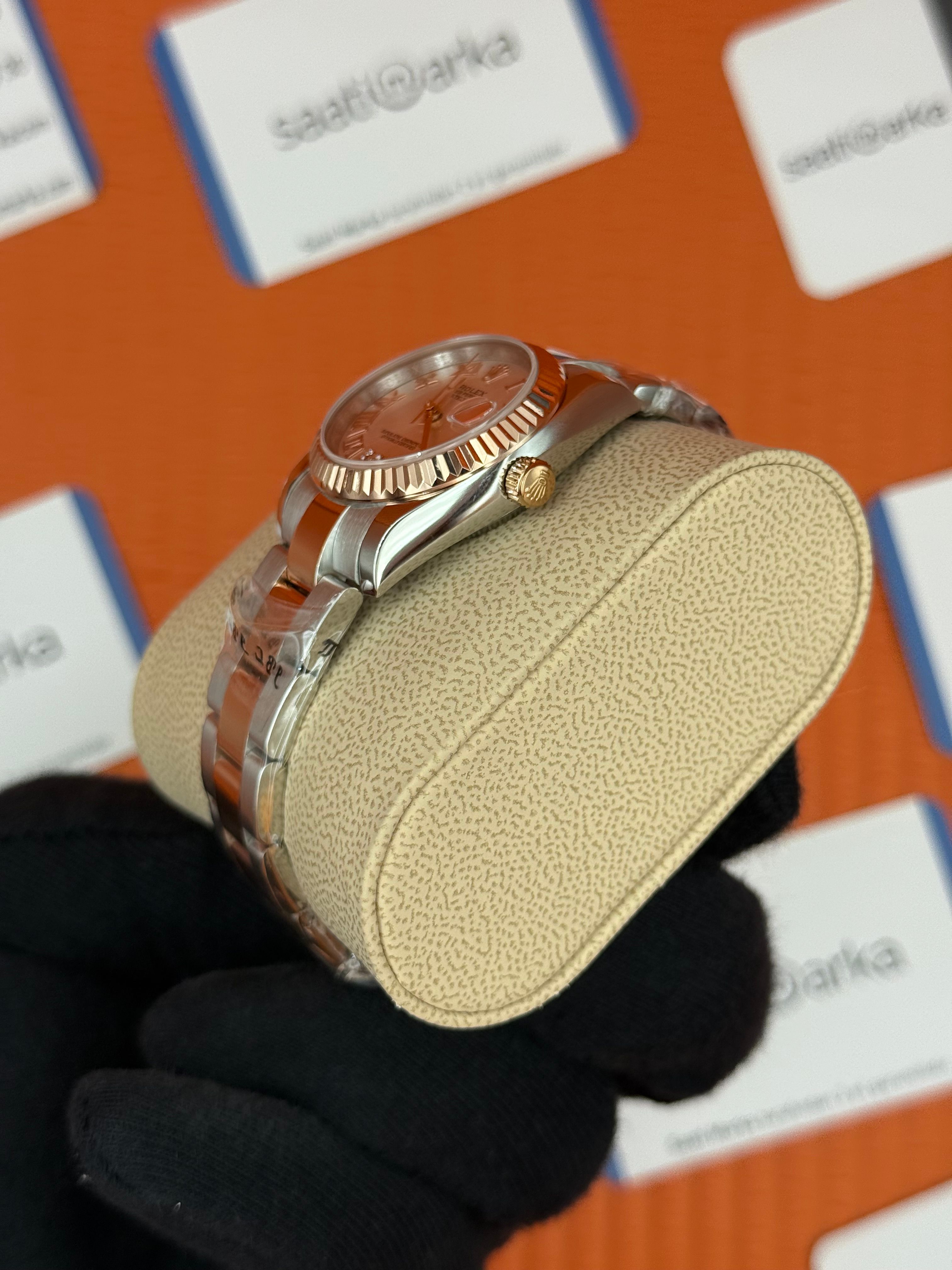 ROLEX datejust 31mm beyaz kadran oyster kordon 