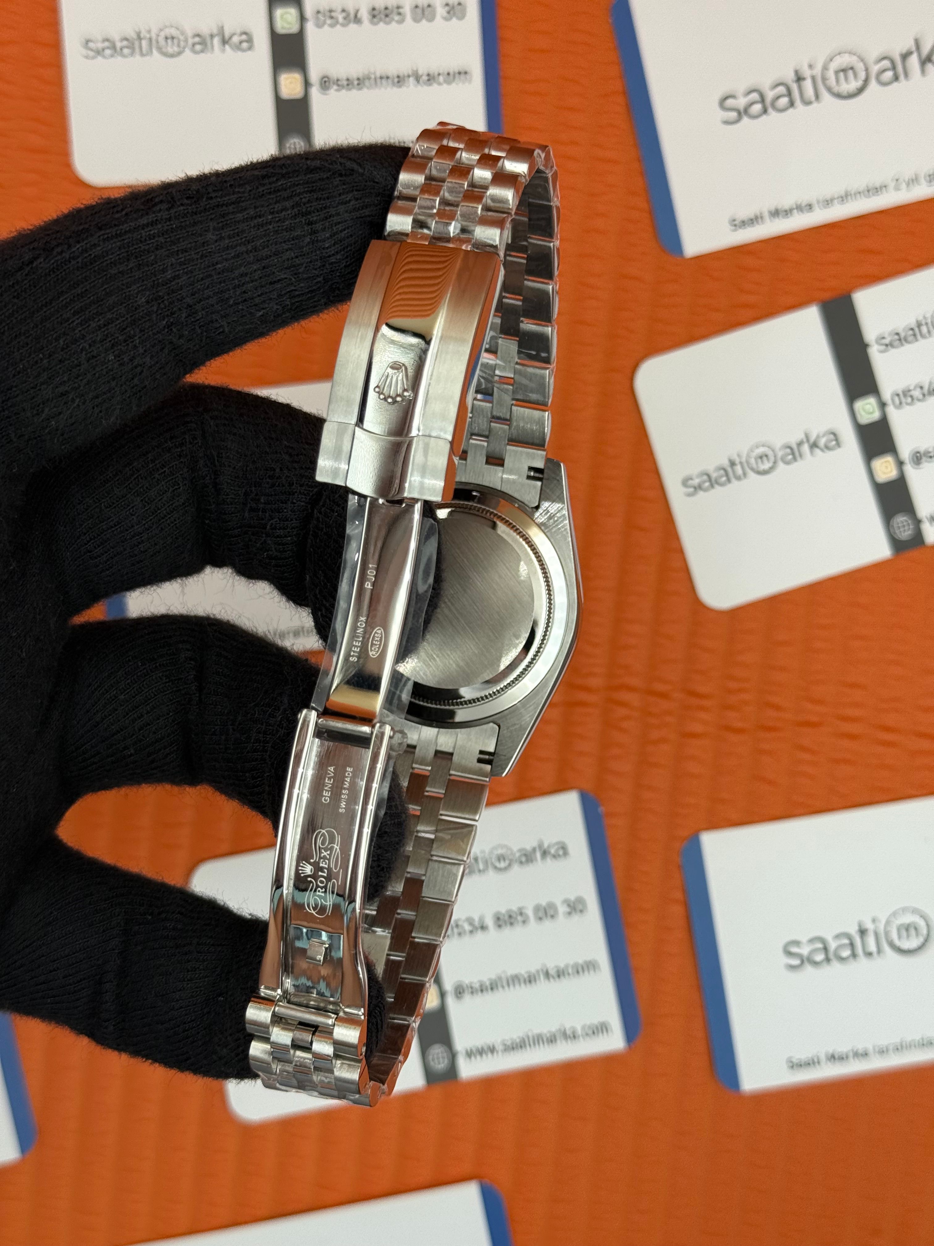 ROLEX Datejust wimbledon grey dial silver jubilee kordon