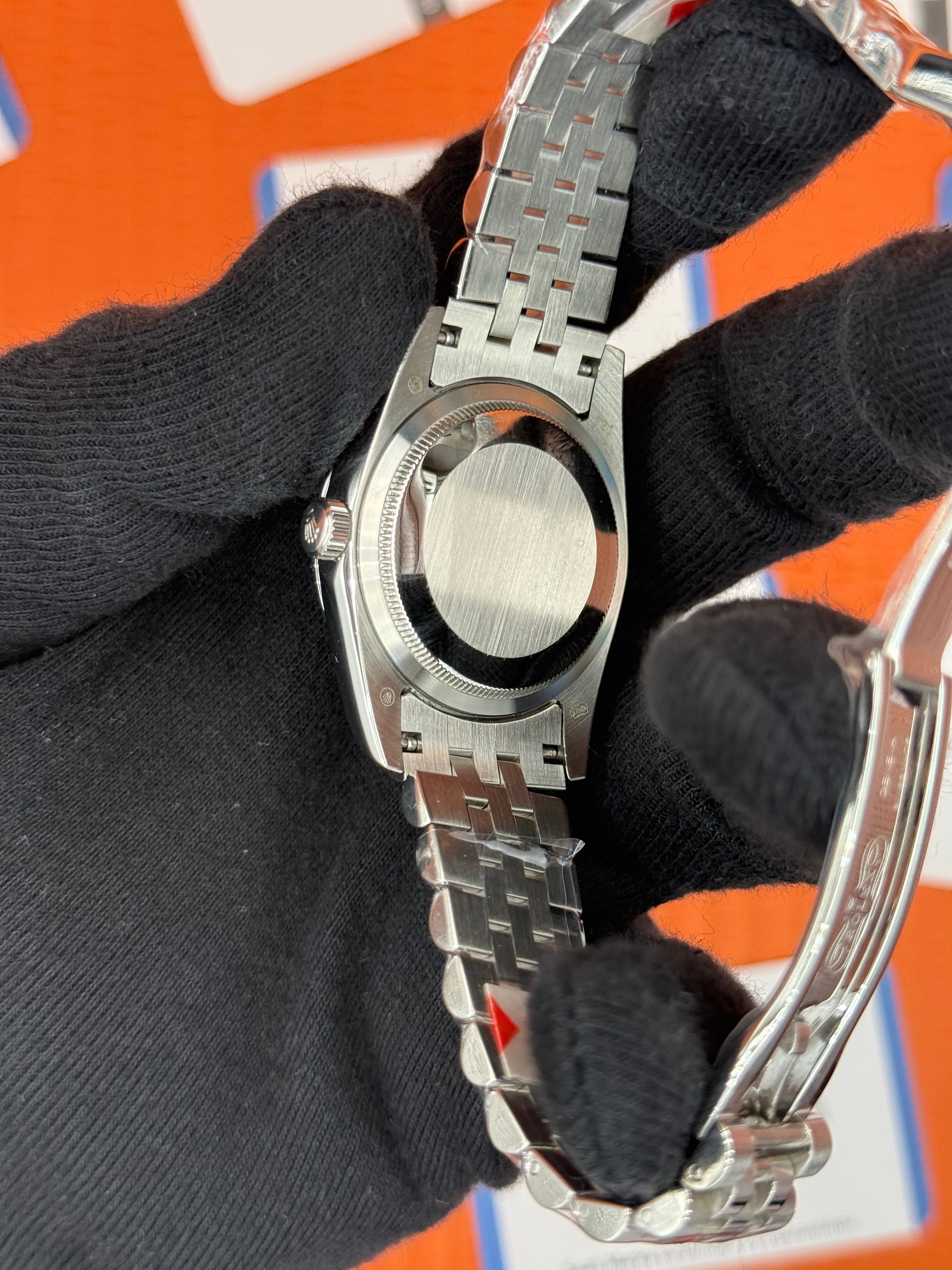 ROLEX datejust 36mm gri kadran silver jubilee kordon