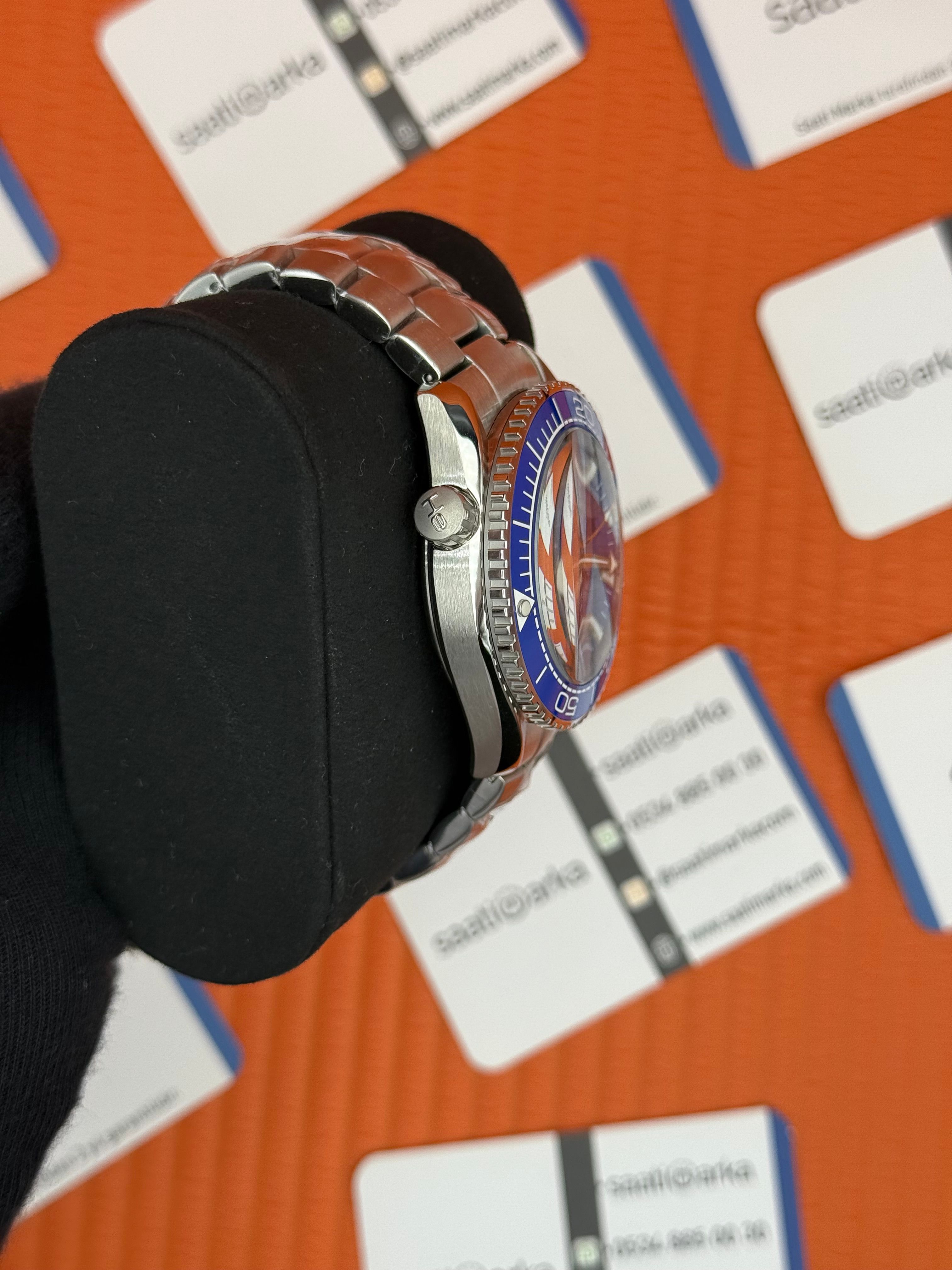 OMEGA SEMASTER CHRONOMETER 600M MAVİ KADRAN BEZEL SİLVER KASA KORDON 
