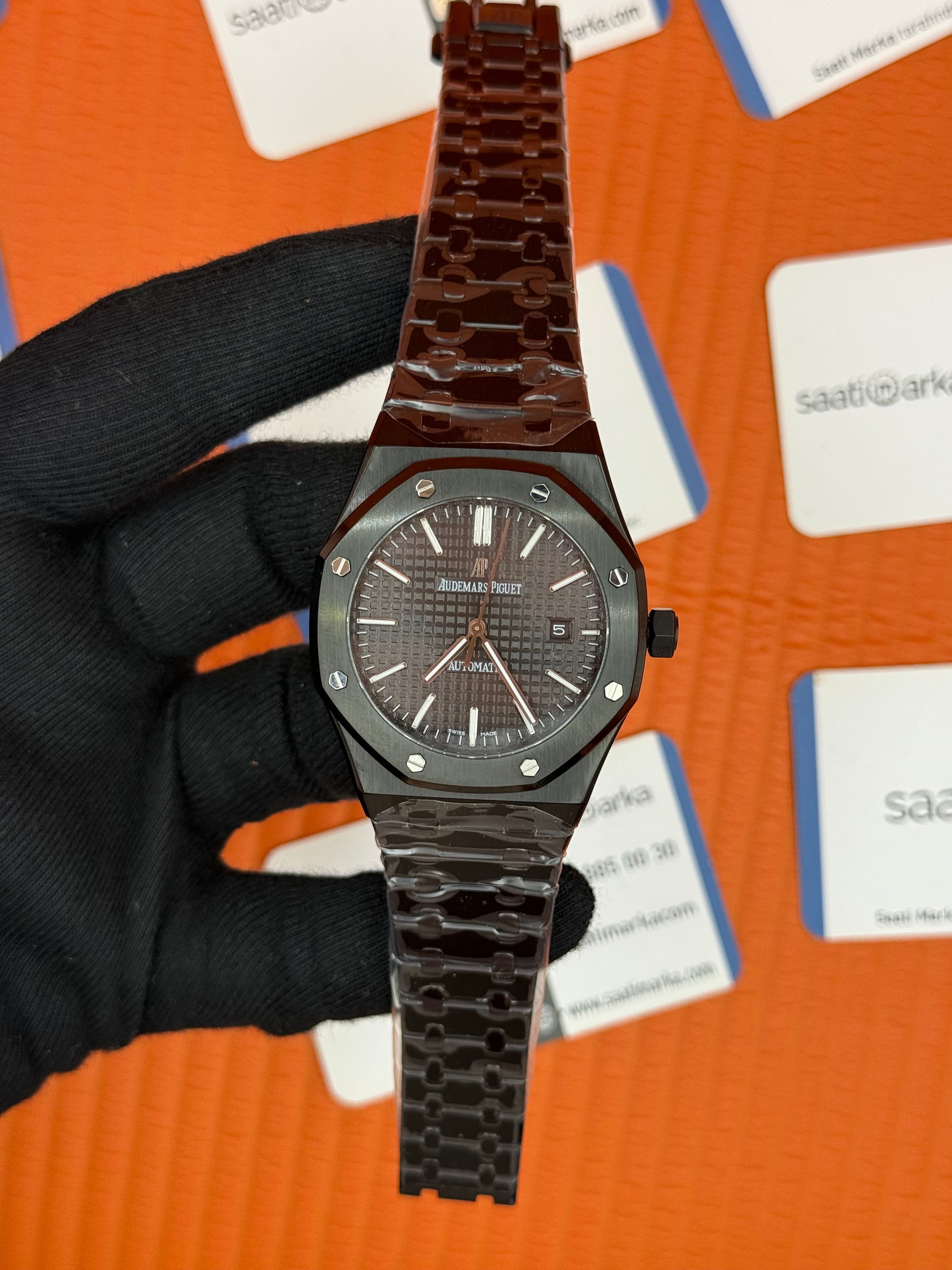 AUDEMARS PİGUET ROYAL OAK FULL BLACK AUTOMATİC MEKANİZMA