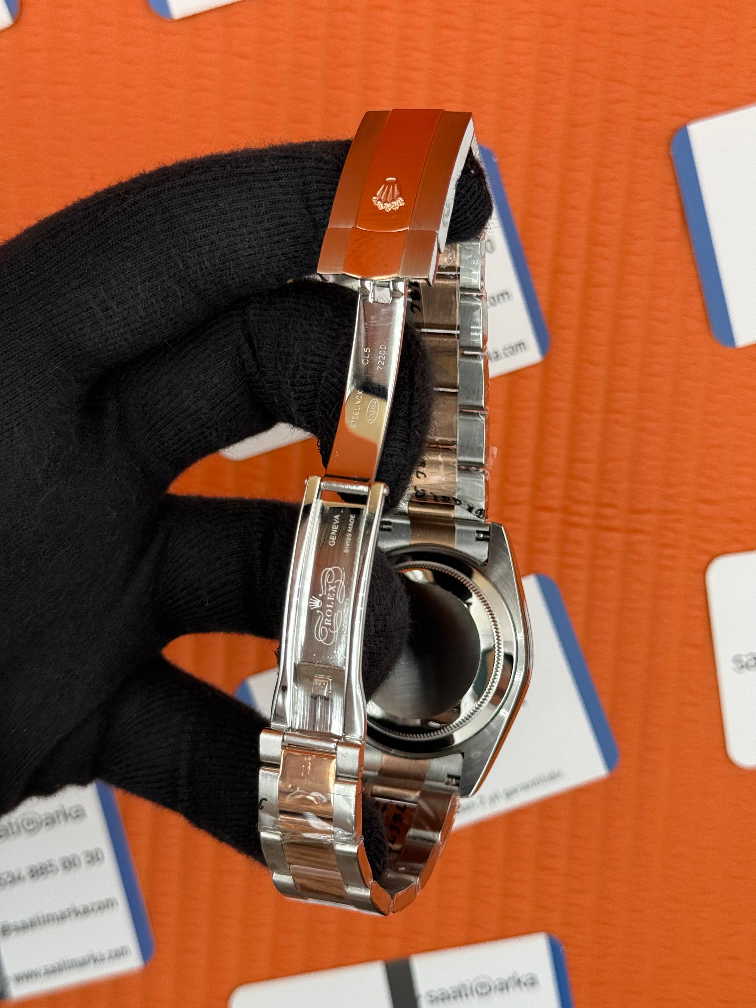 ROLEX Datejust rose dial rose-silver oyster kordon