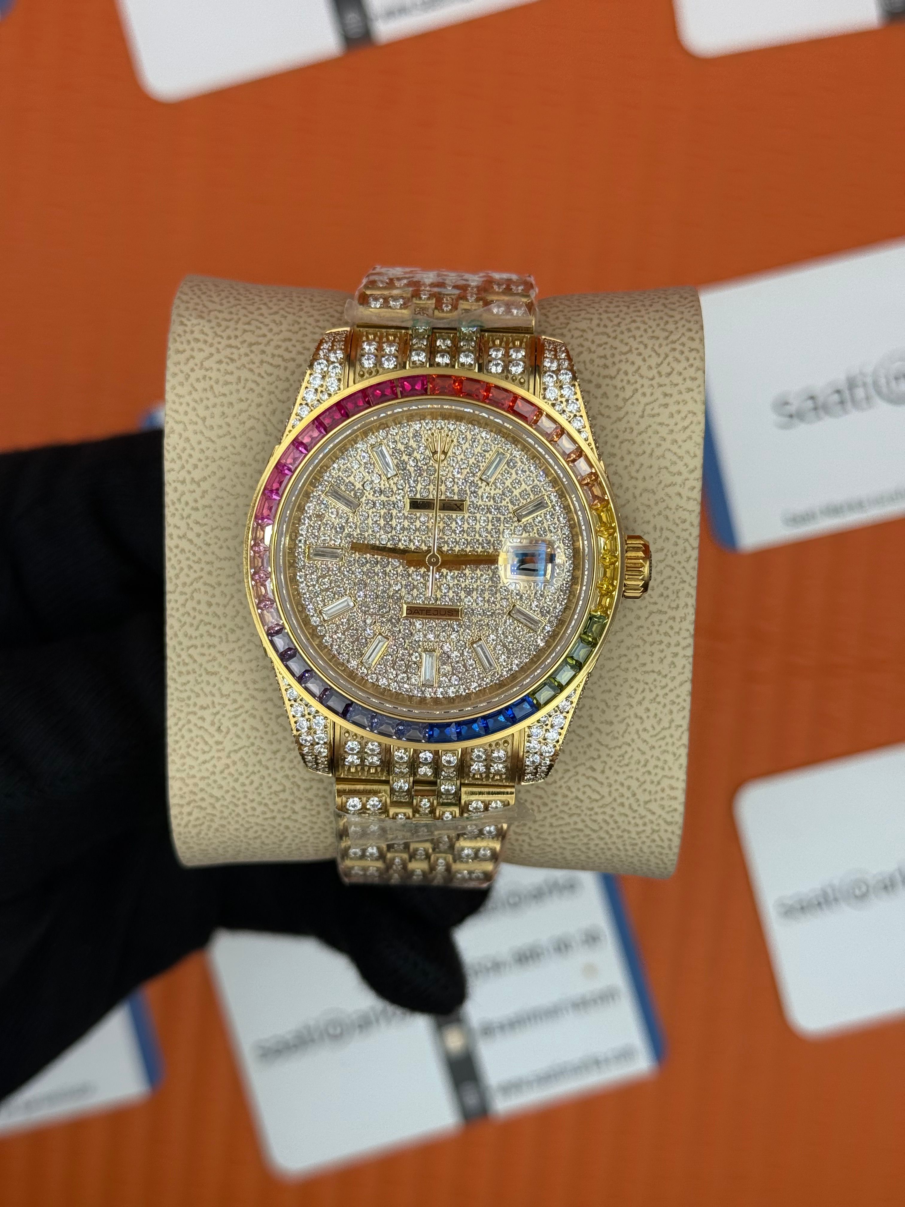 ROLEX Datejust full diamond 41mm gold