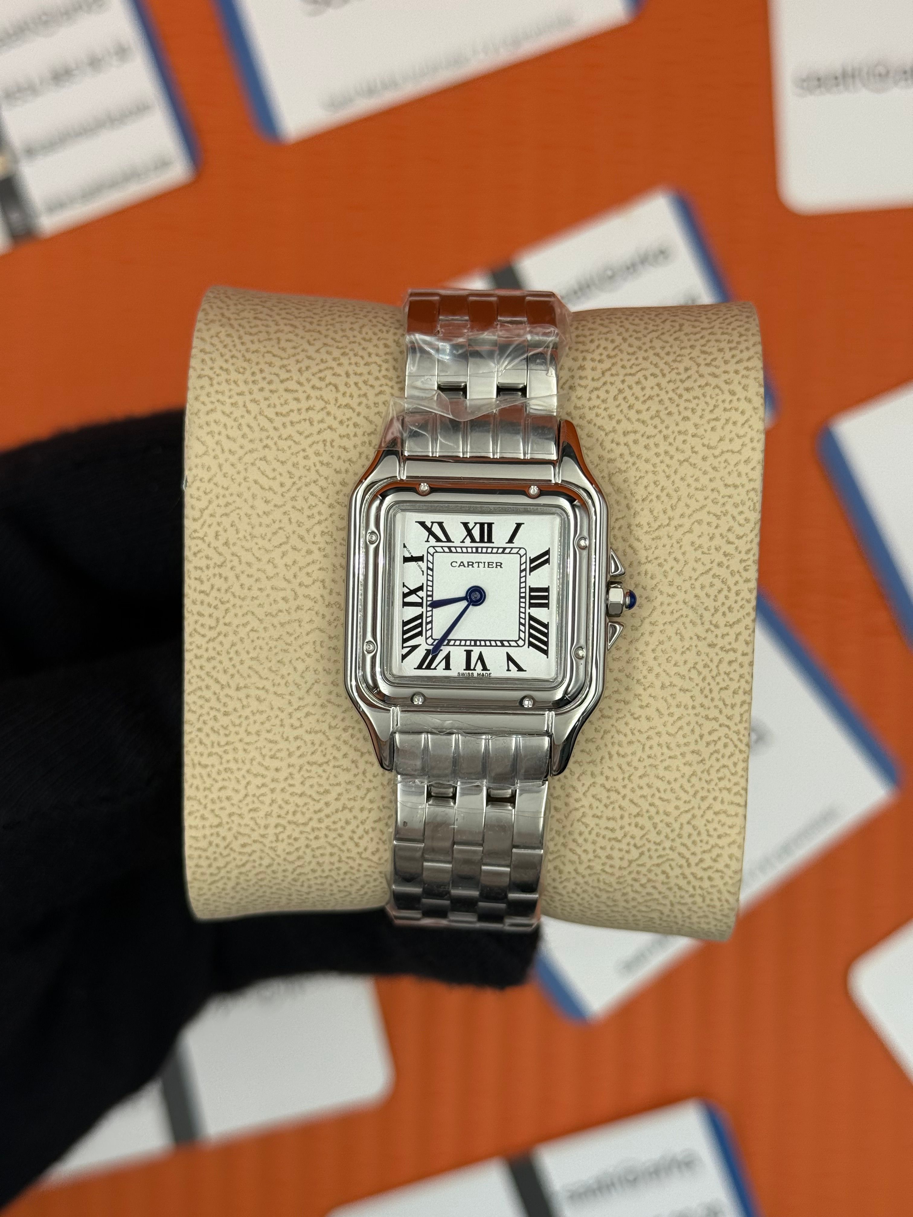 CARTIER Panthere 27mm silver kasa-kordon