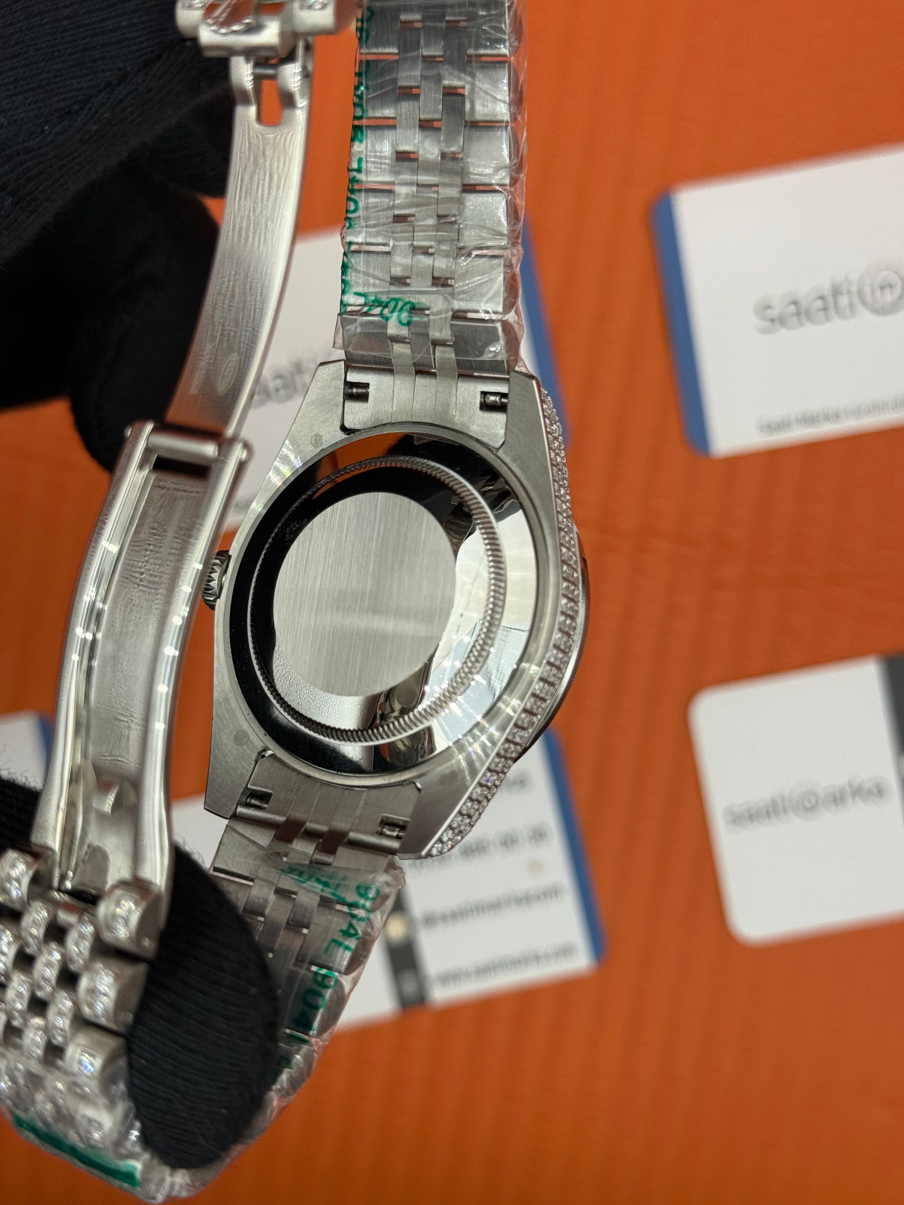 ROLEX Datejust full diamond 41mm silver
