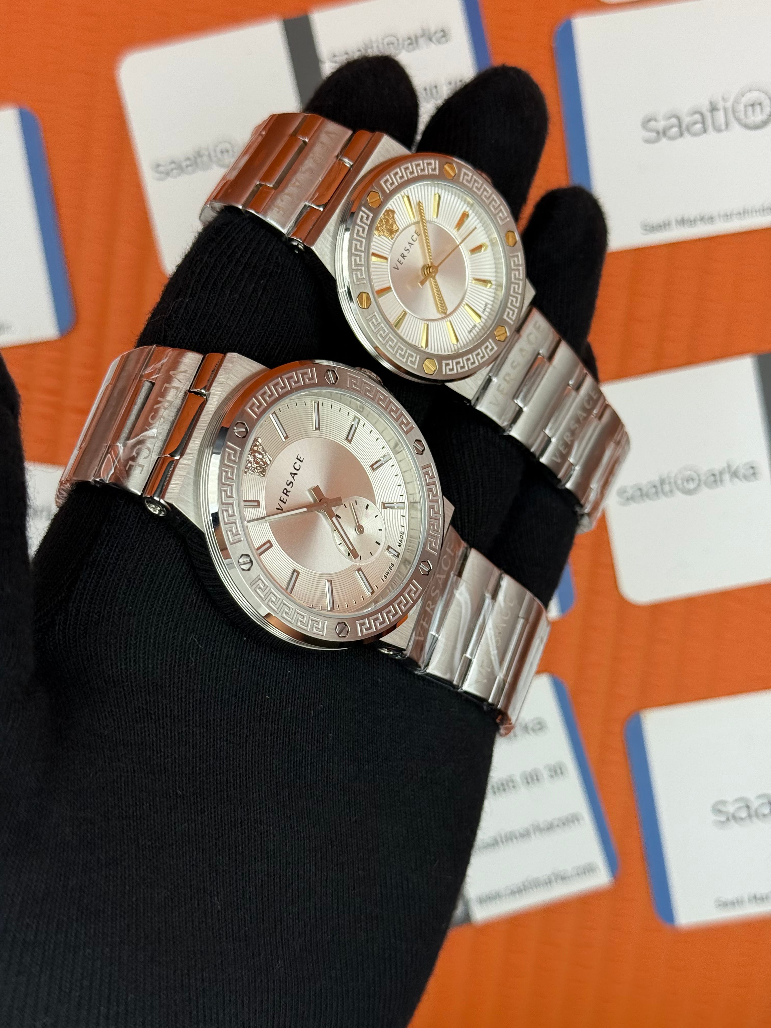 VERSACE çift kombini kadın35mm erkek 43mm