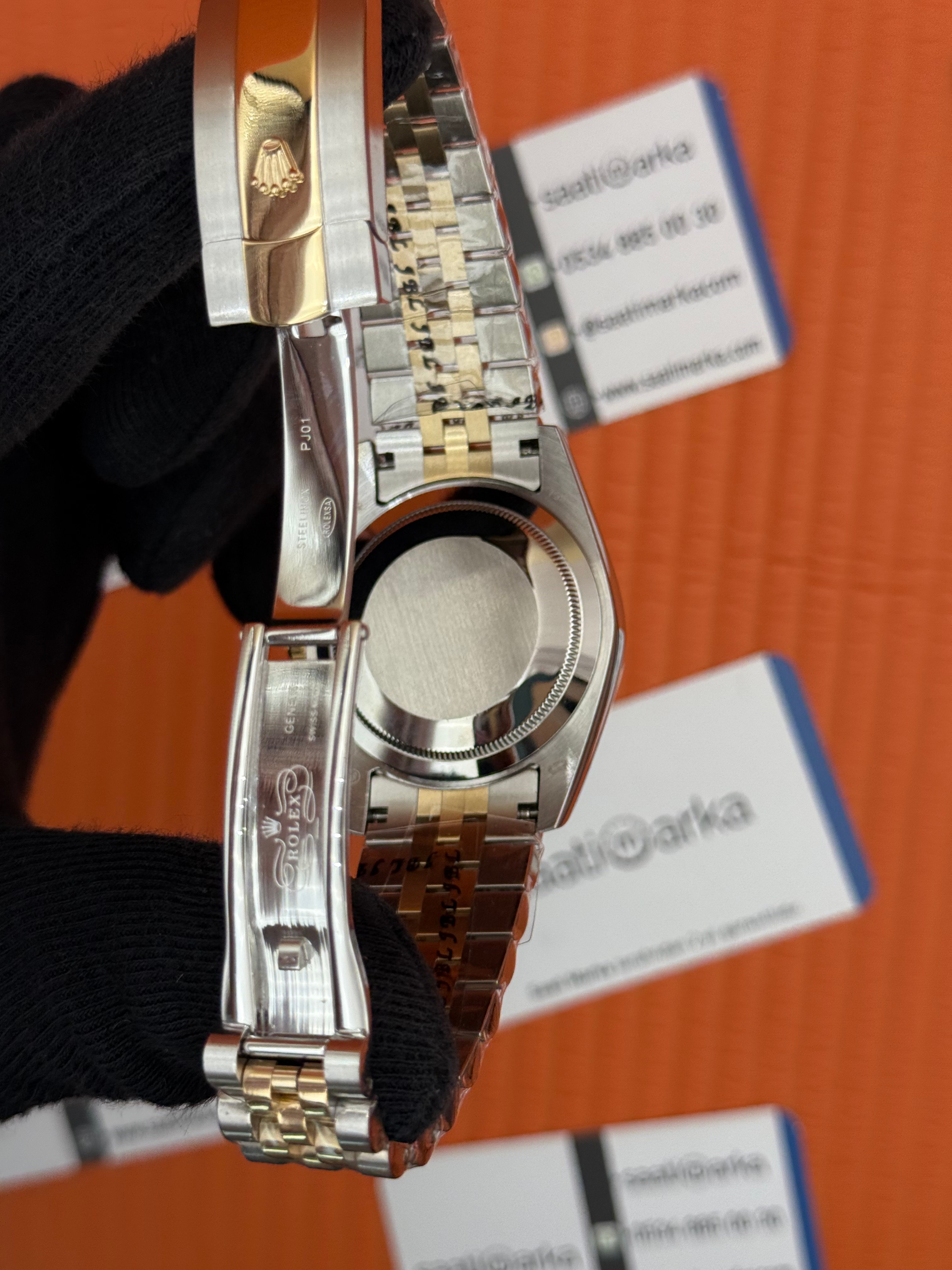 ROLEX Datejust white dial gold-silver jubilee kordon