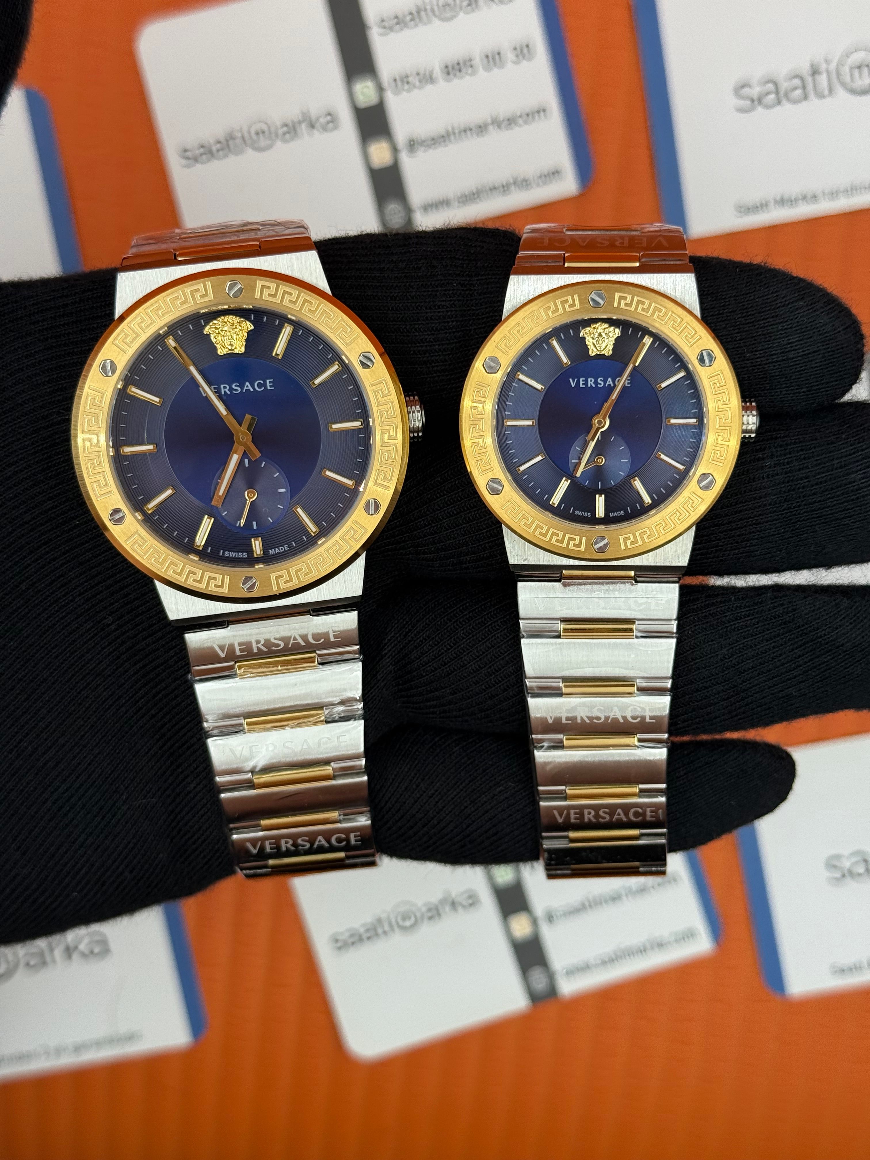 VERSACE çift kombini kadın 35mm erkek 43mm 