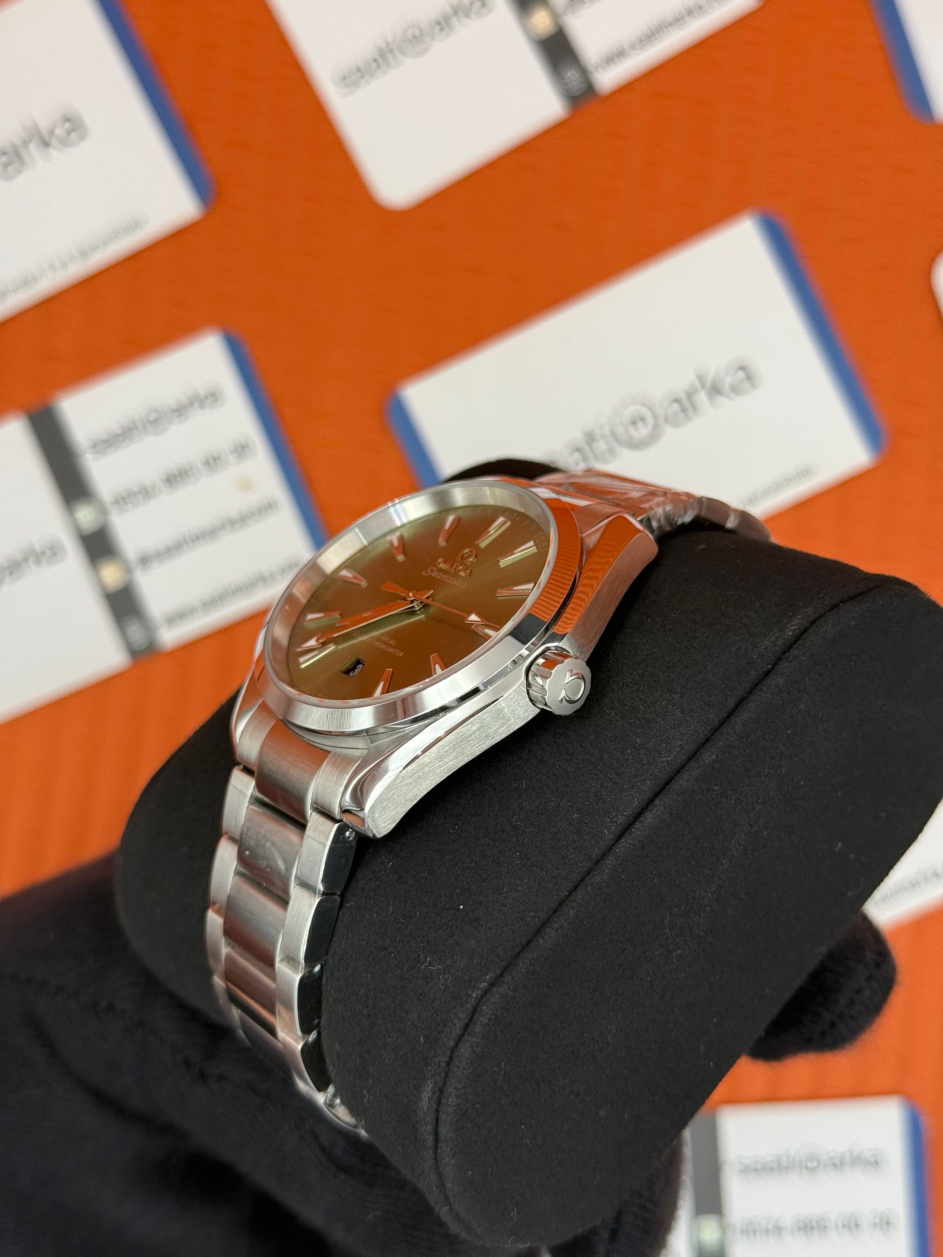 OMEGA SEAMASTER AQUA TERRA HAKİ KADRAN ÇELİK KORDON KASA 