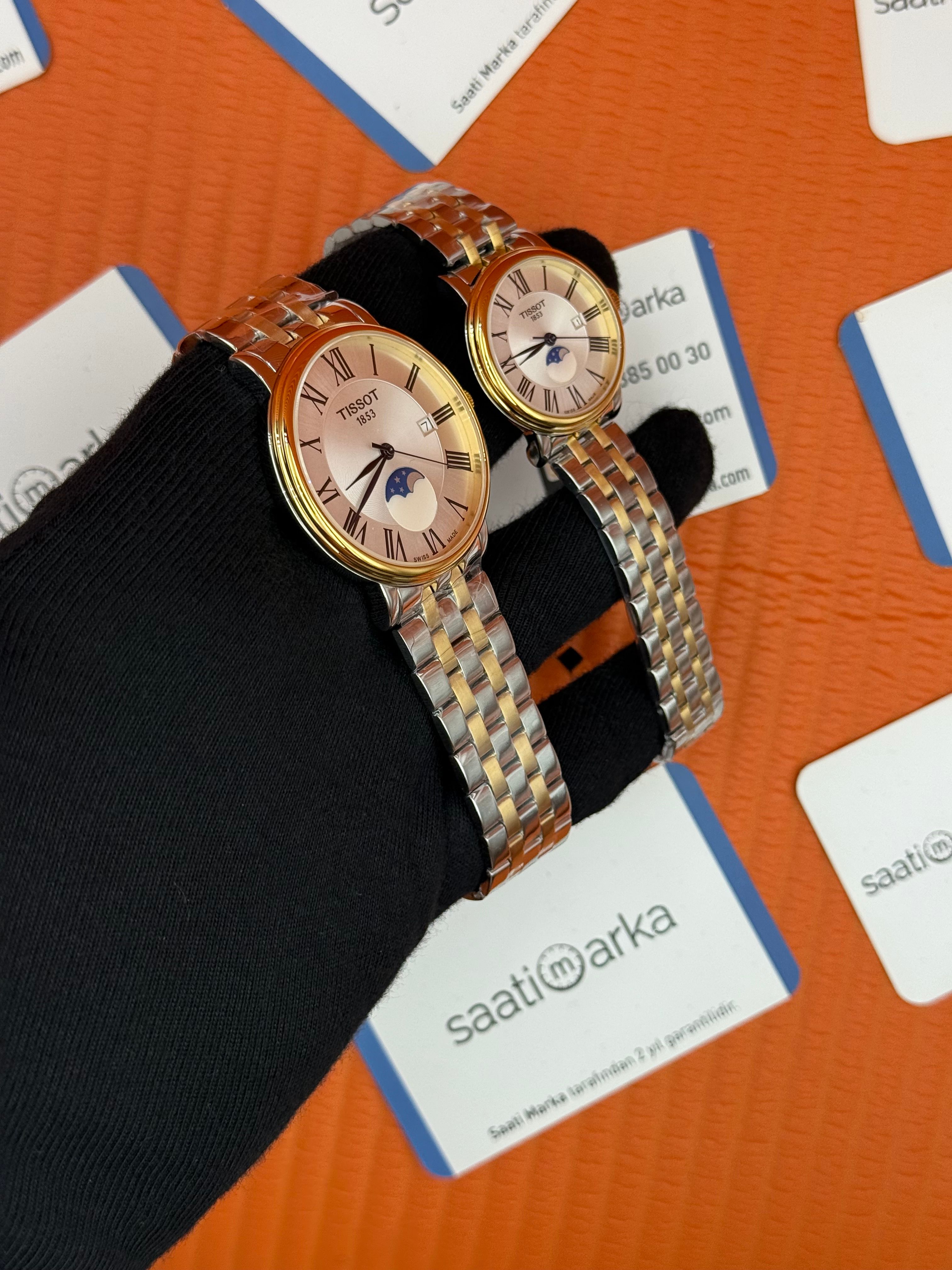 TISSOT ÇİFT KOMBİNİ carsom premium gent monnphase