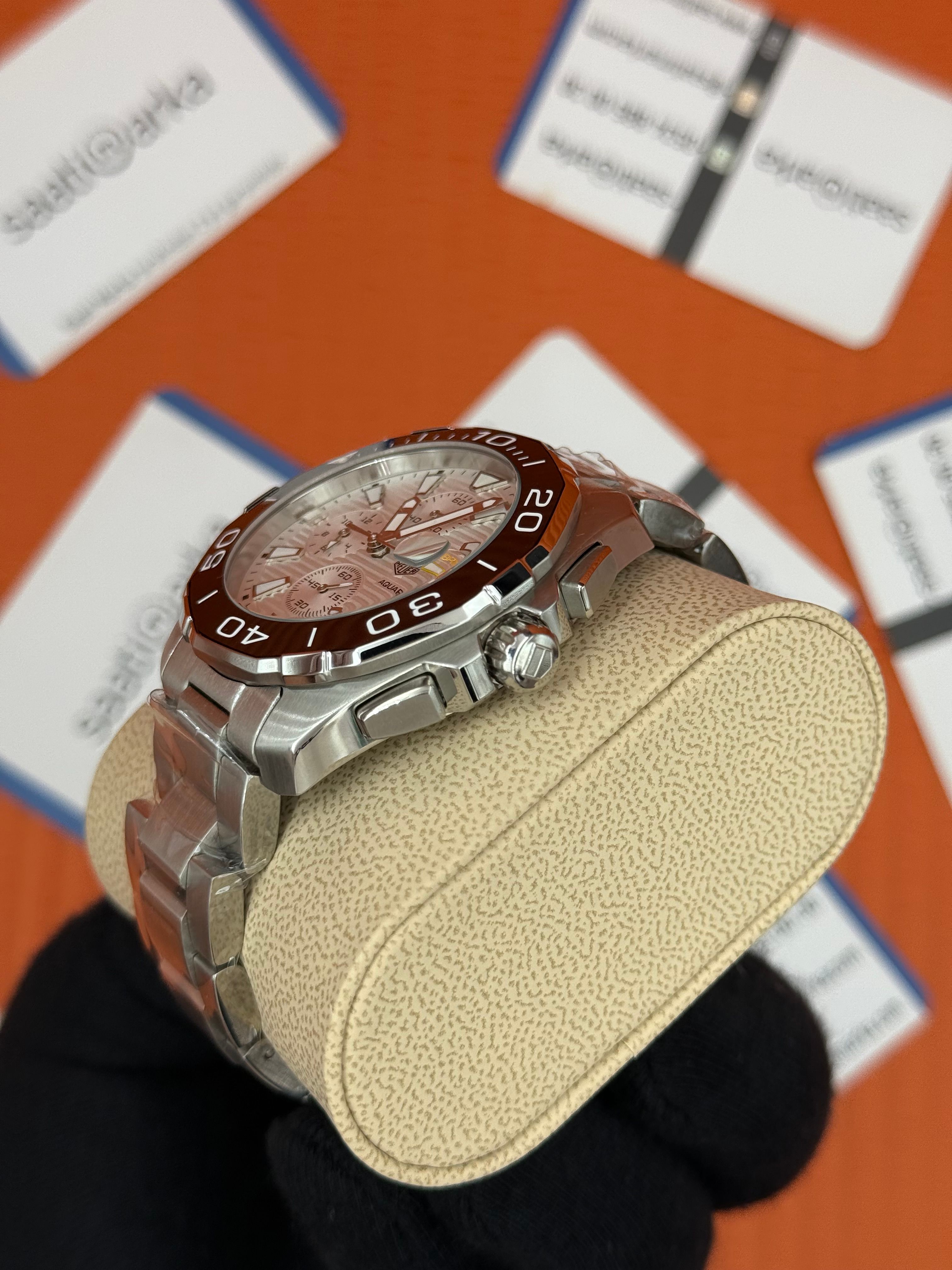 TAGHEUER GALİBRE 16 AQUARACER BEYAZ KADRAN SİYAH BEZEL 