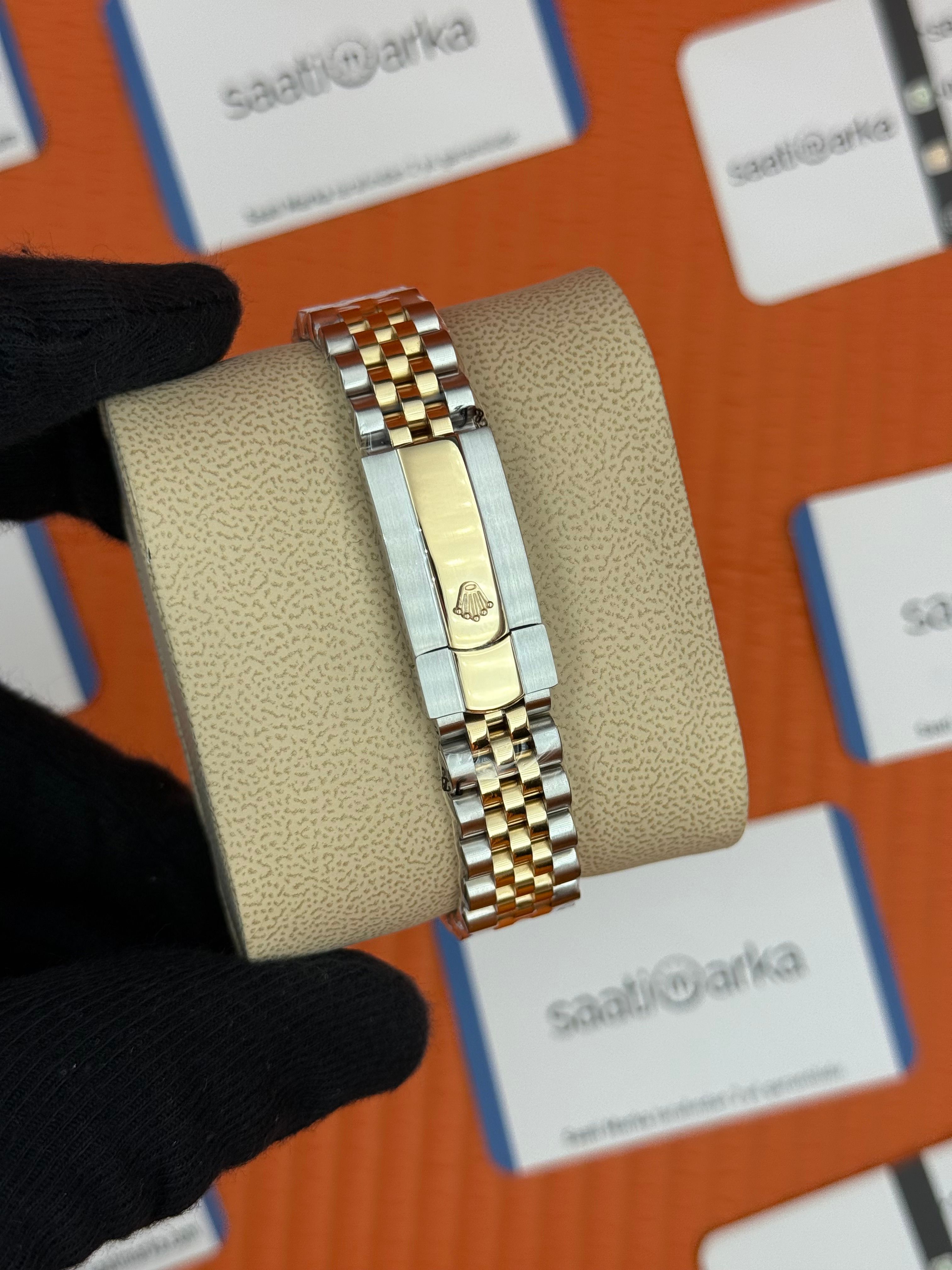 ROLEX datejust 31mm yeşil kadran gold silver jubilee kordon