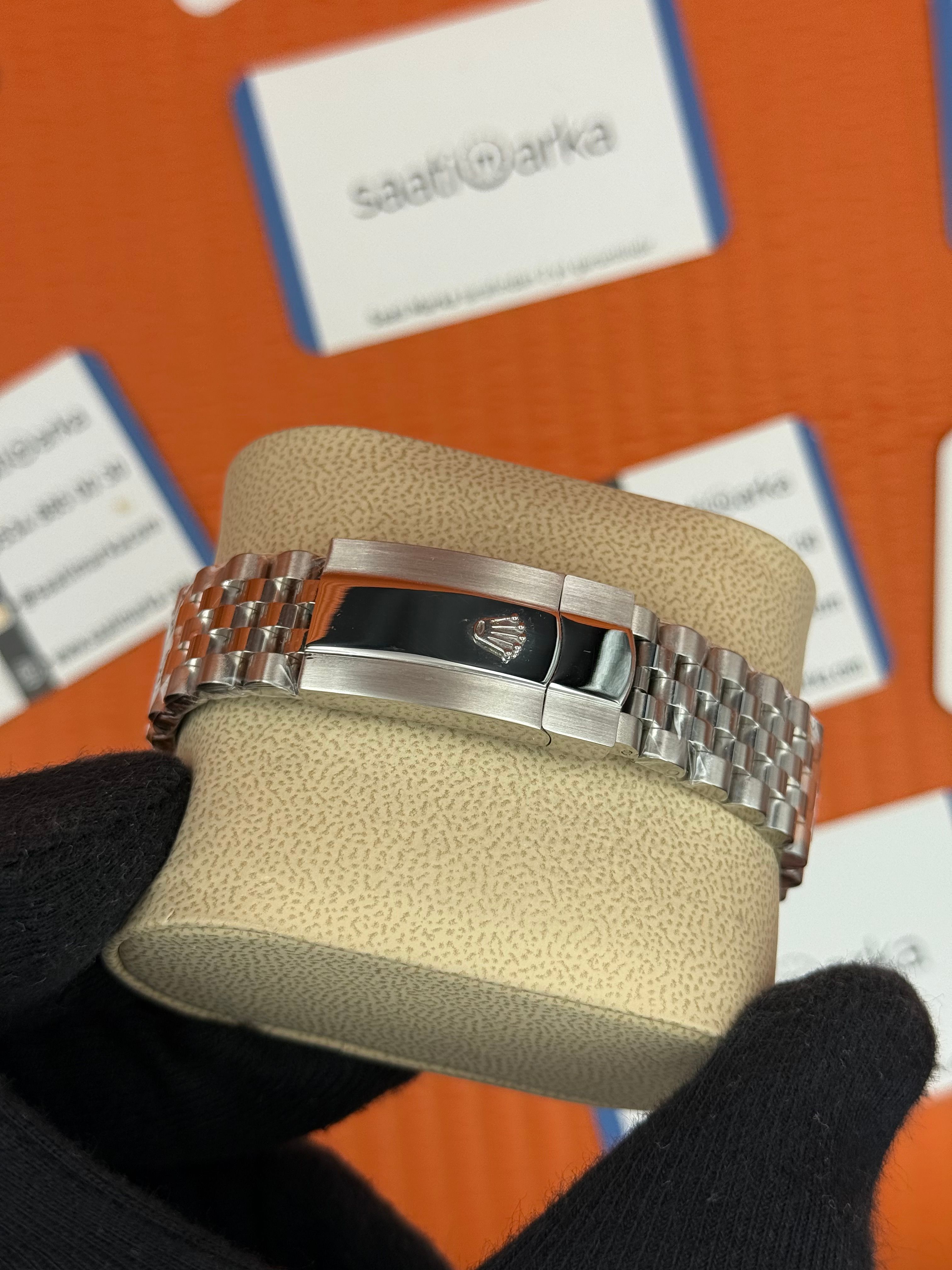 ROLEX datejust 36mm mavi kadran silver jubilee kordon