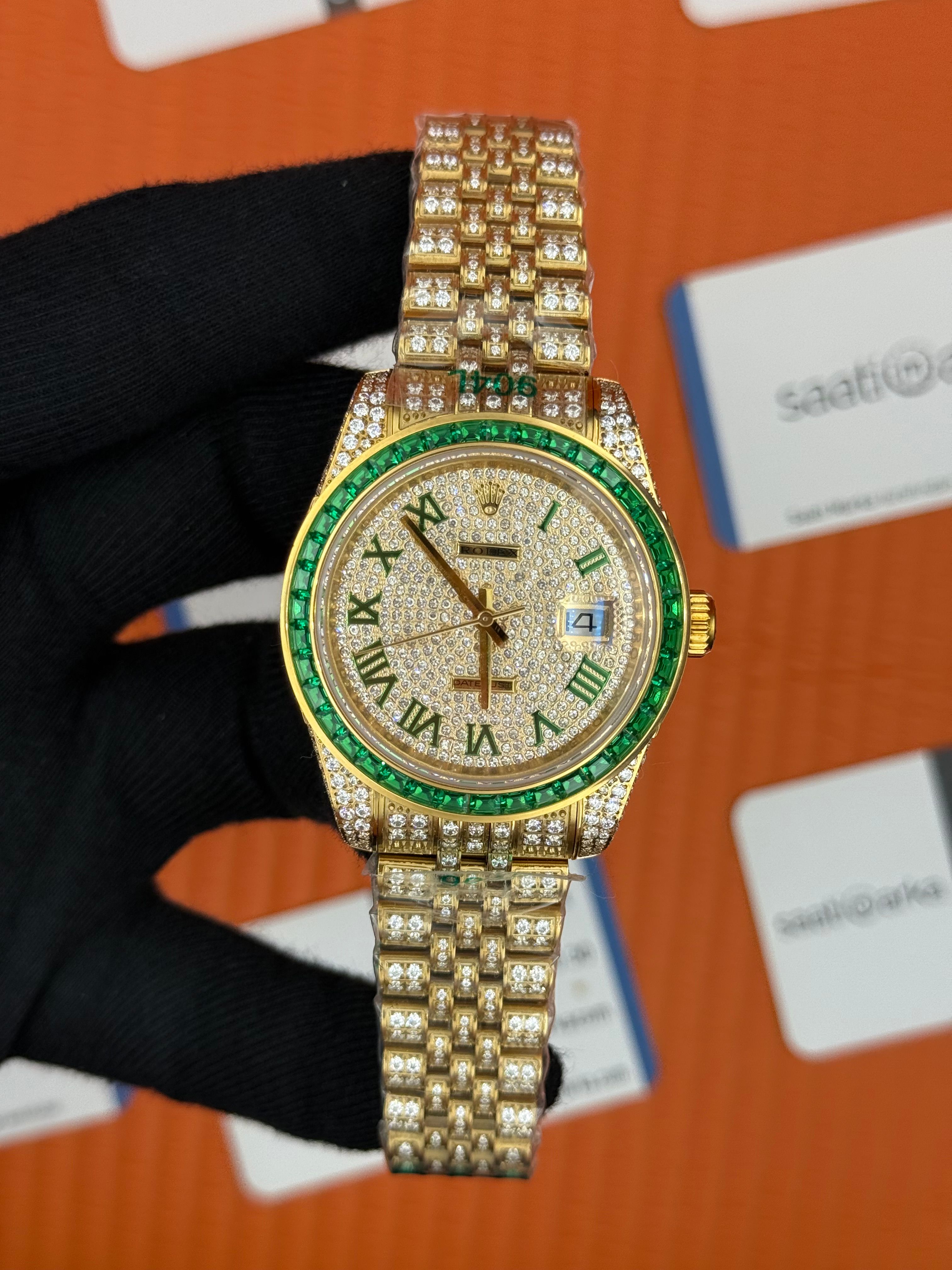 ROLEX Datejust full diamond 41mm gold