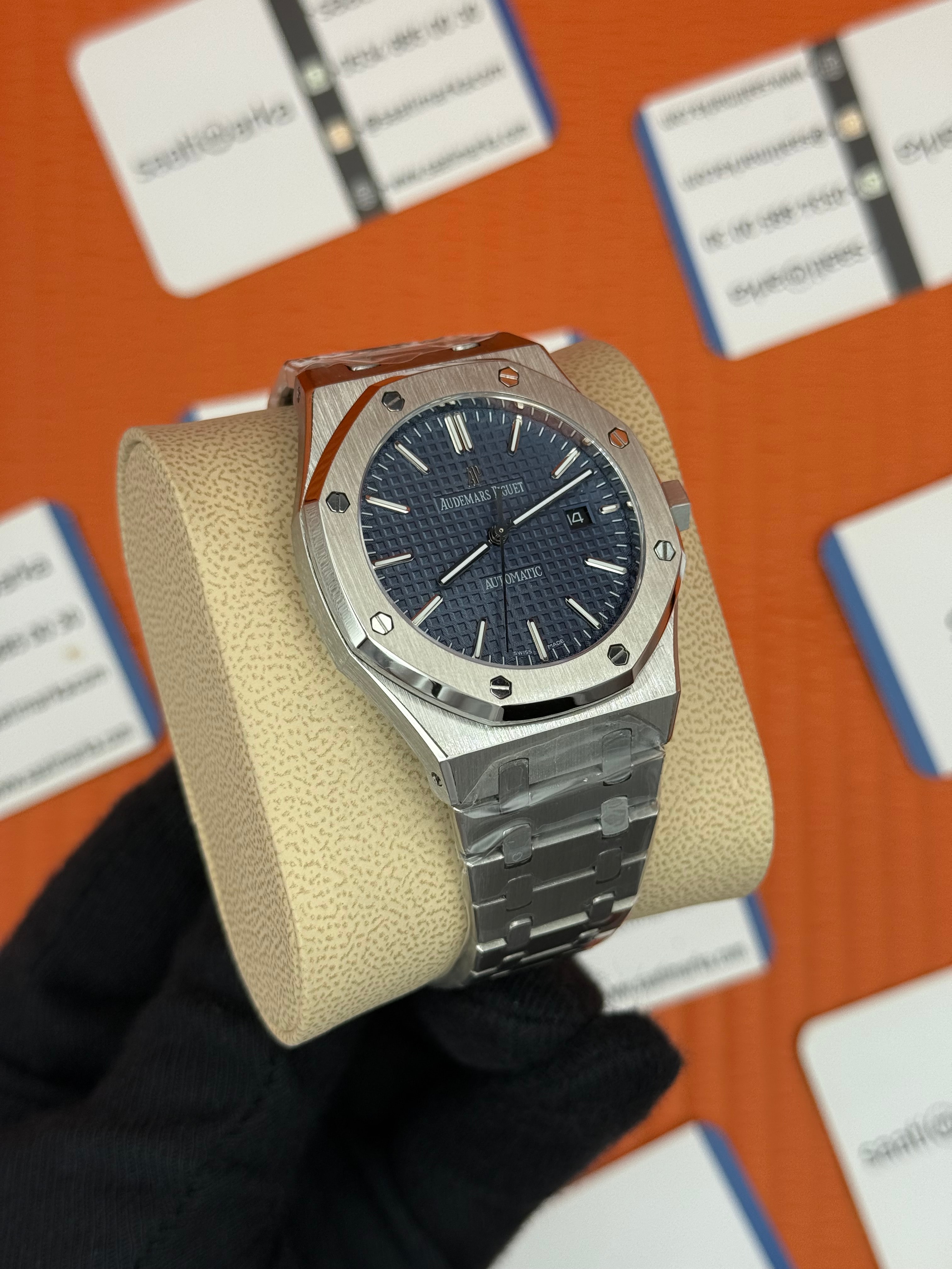 AUDEMARS PİGUET ROYAL OAK MAVİ KADRAN SİLVER KASA KORDON AUTOMATİK
