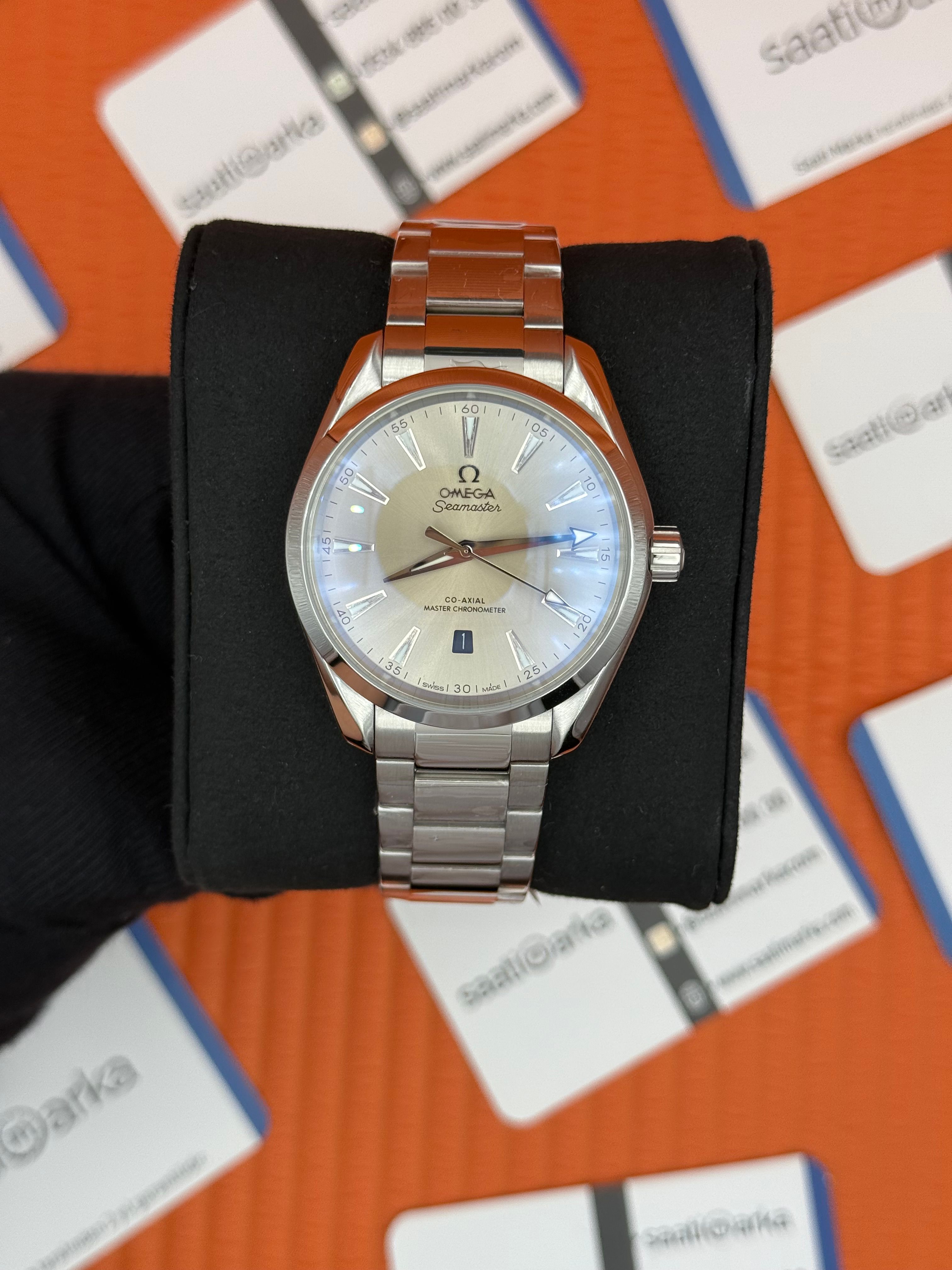 OMEGA AQUA TERRA GRİ KADRAN ÇELİK KASA KORDON 