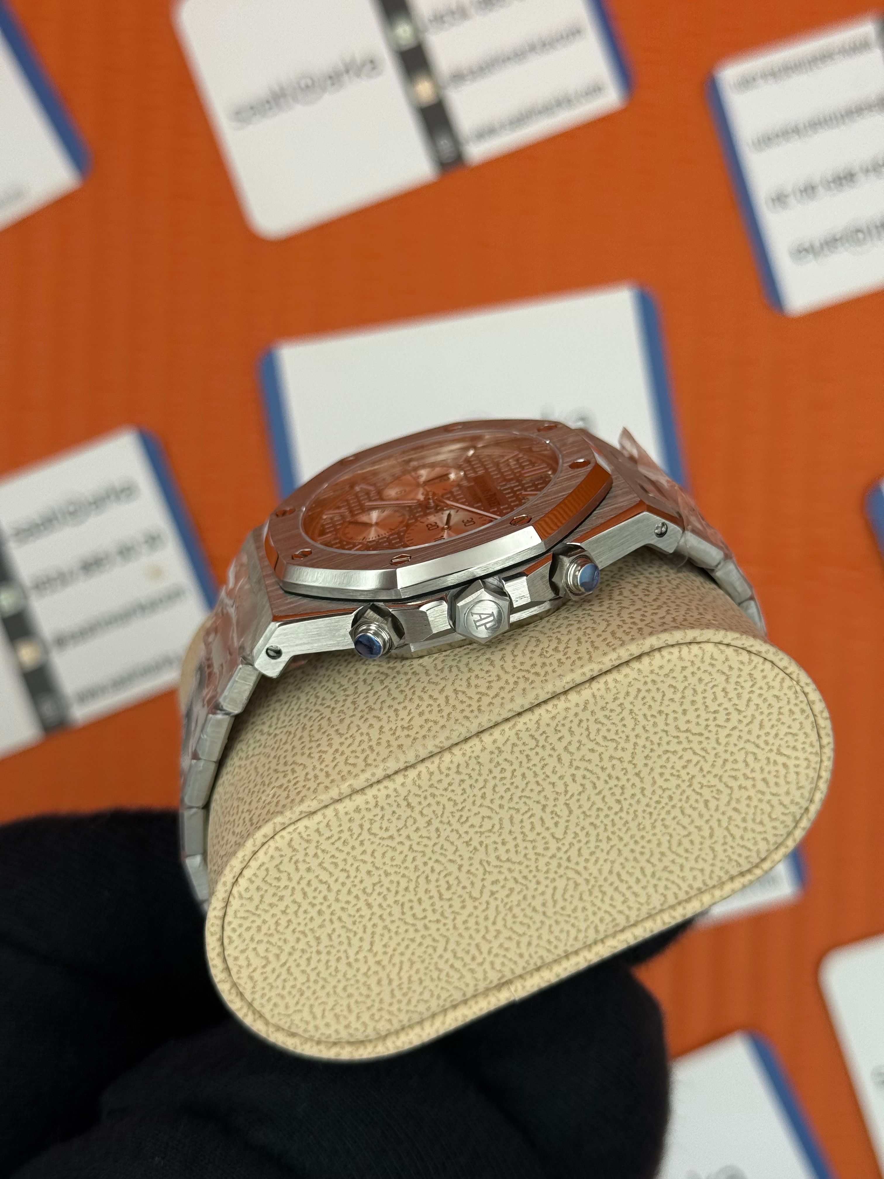 AUDEMARS PİGUET ROYAL OAK CHRONUGRAPH GRİ KADRAN SİLVER KASA-KORDON