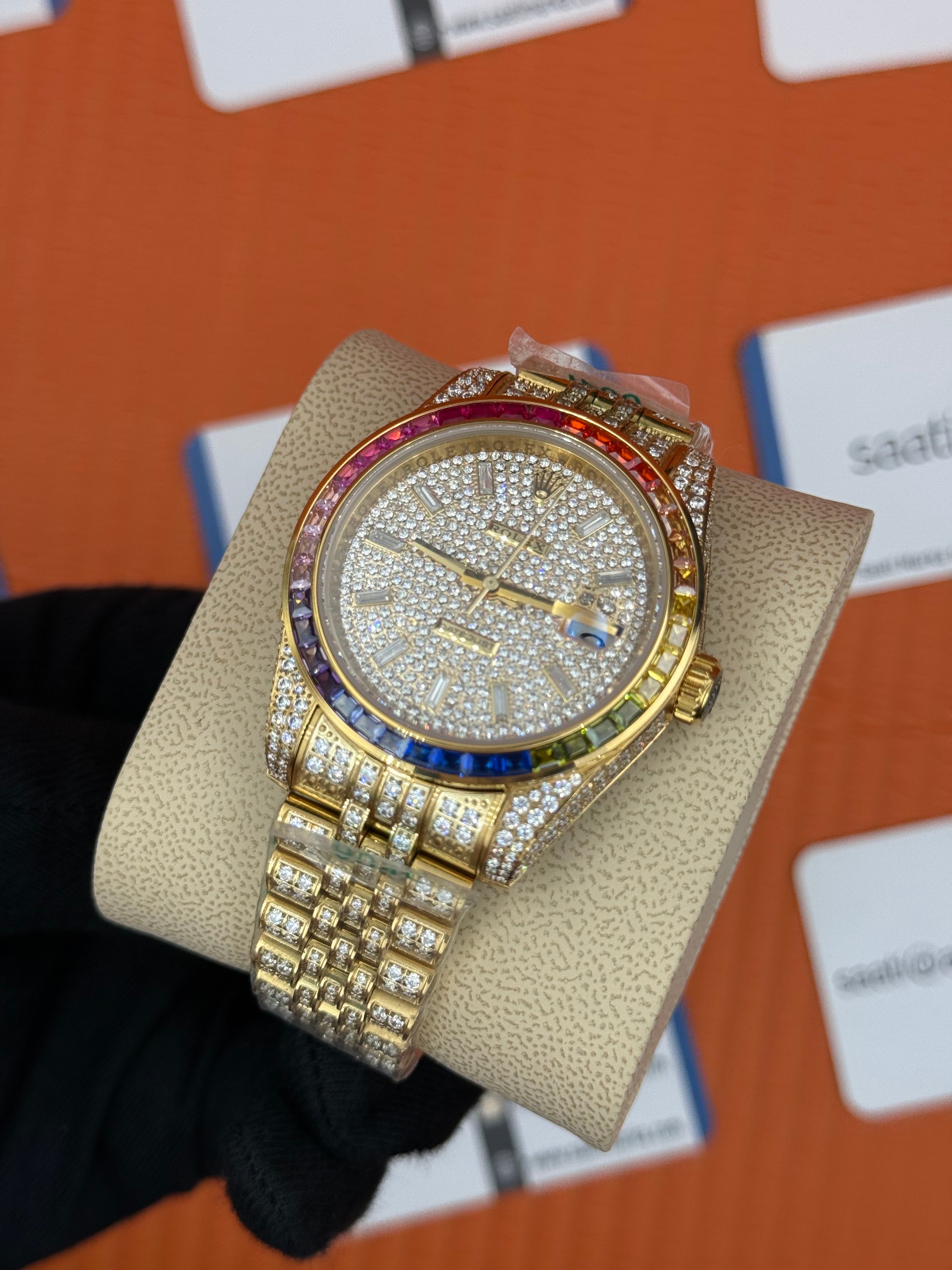 ROLEX Datejust full diamond 41mm gold