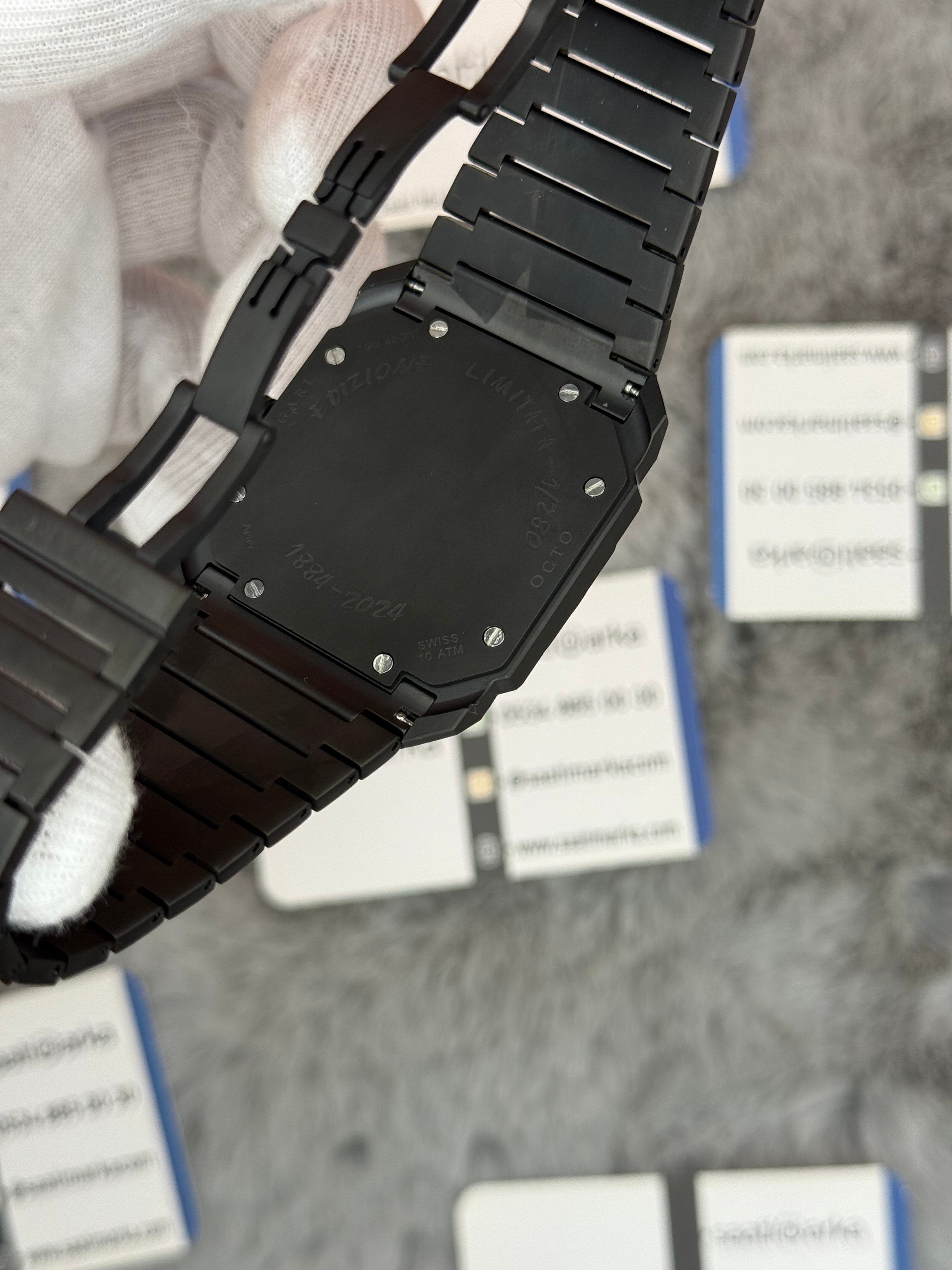 BVLGARİ octo 40mm dark black erkek kol saati