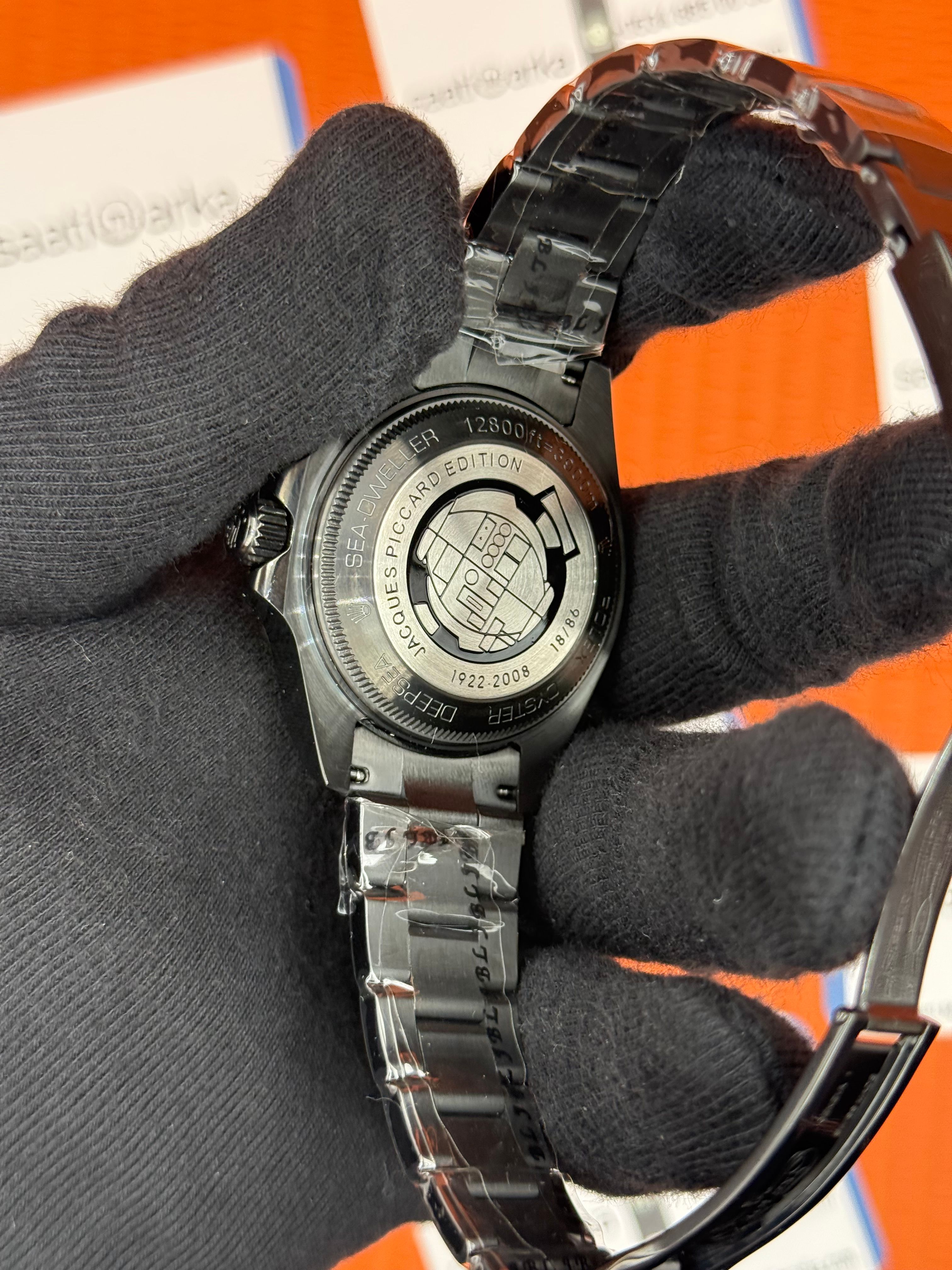 ROLEX Deepsea oyster date black dial siyah kordon-kasa