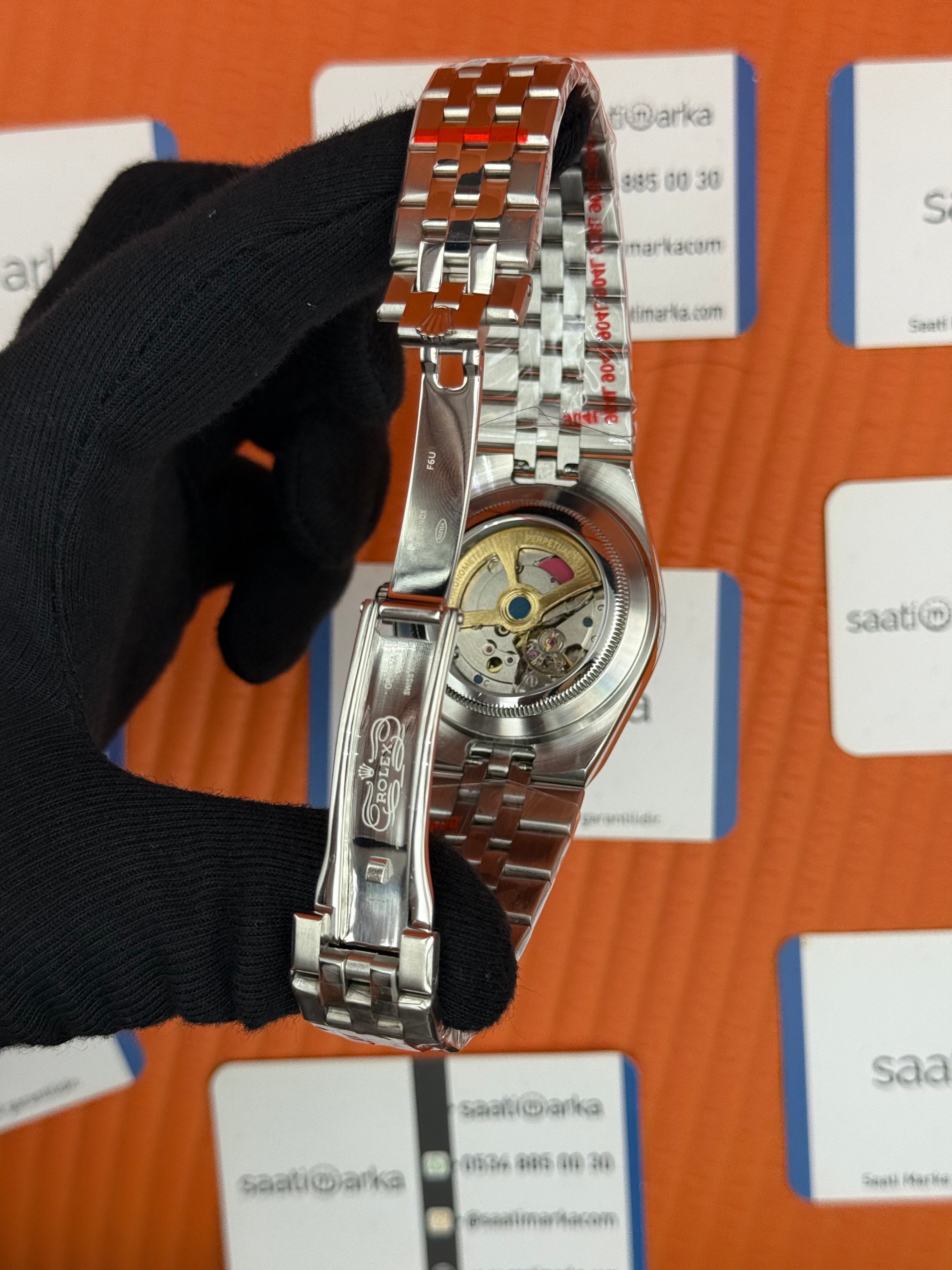 ROLEX  land dweller 40mm turkuaz kadran silver kasa kordon oystersteel erkek kol saati