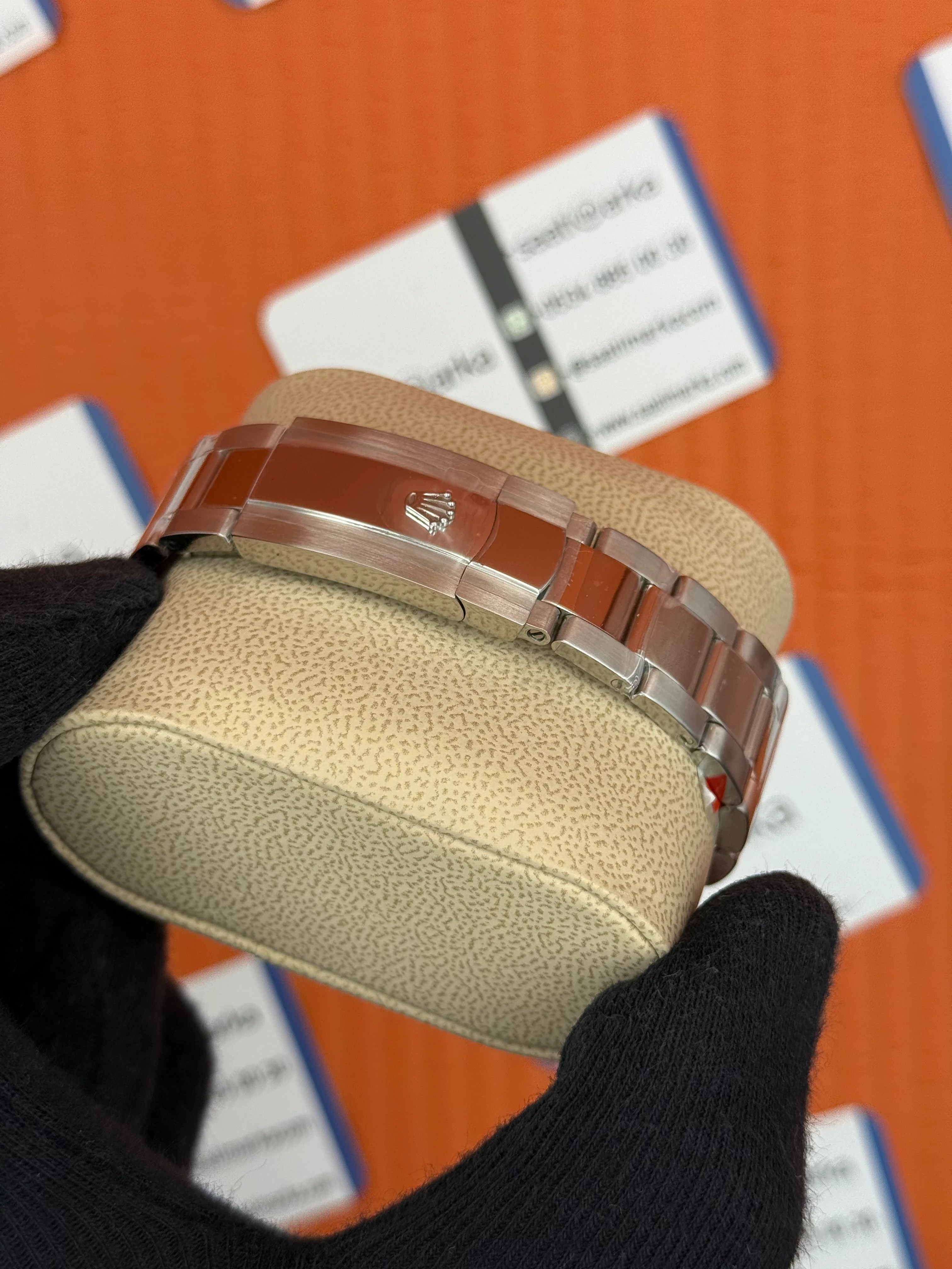 ROLEX Datejust baget taşlı white dial silver oyster kordon