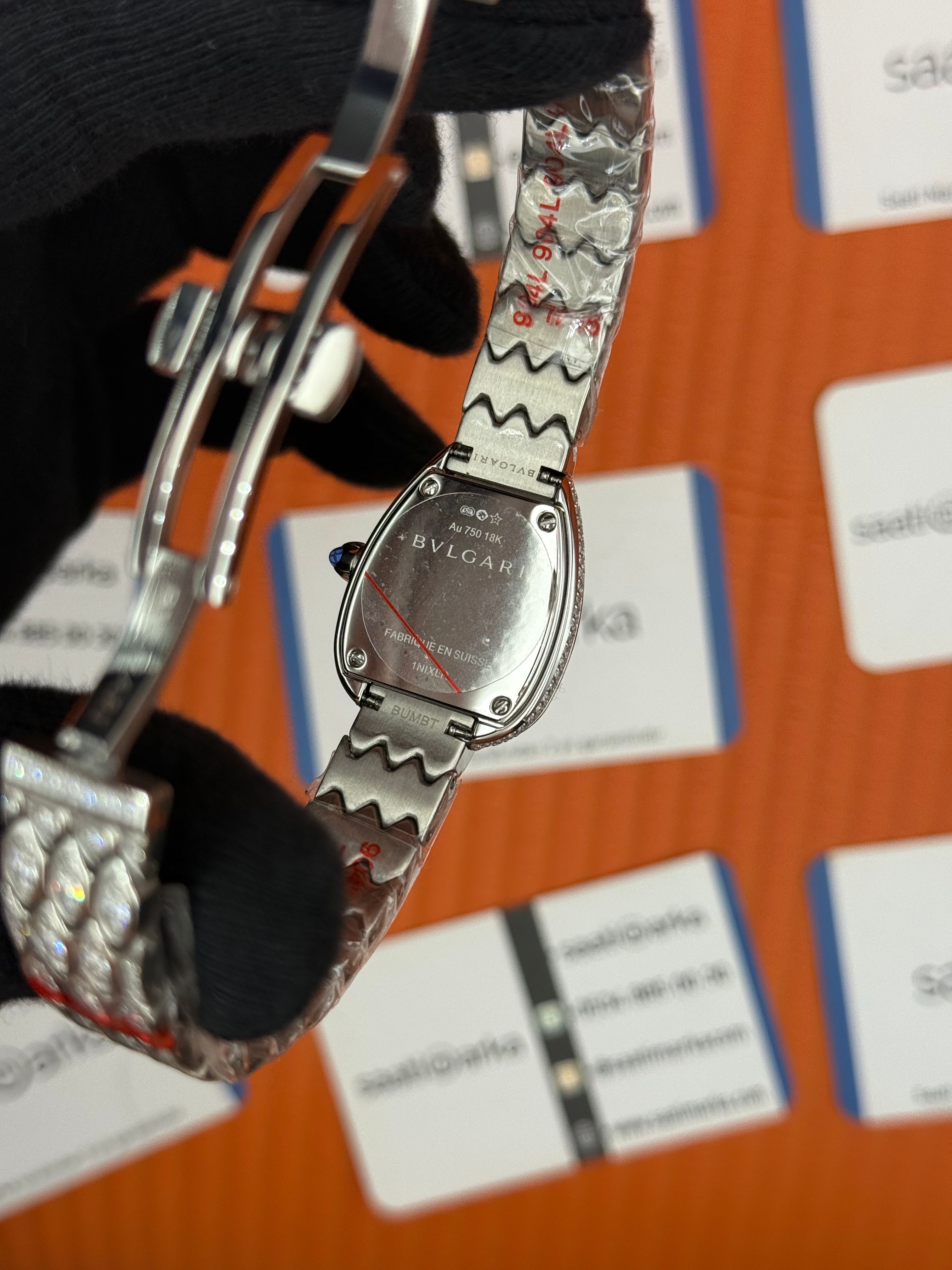 BVLGARİ serpenti seduttori full diamond silver kasa kordon kadın kol saati