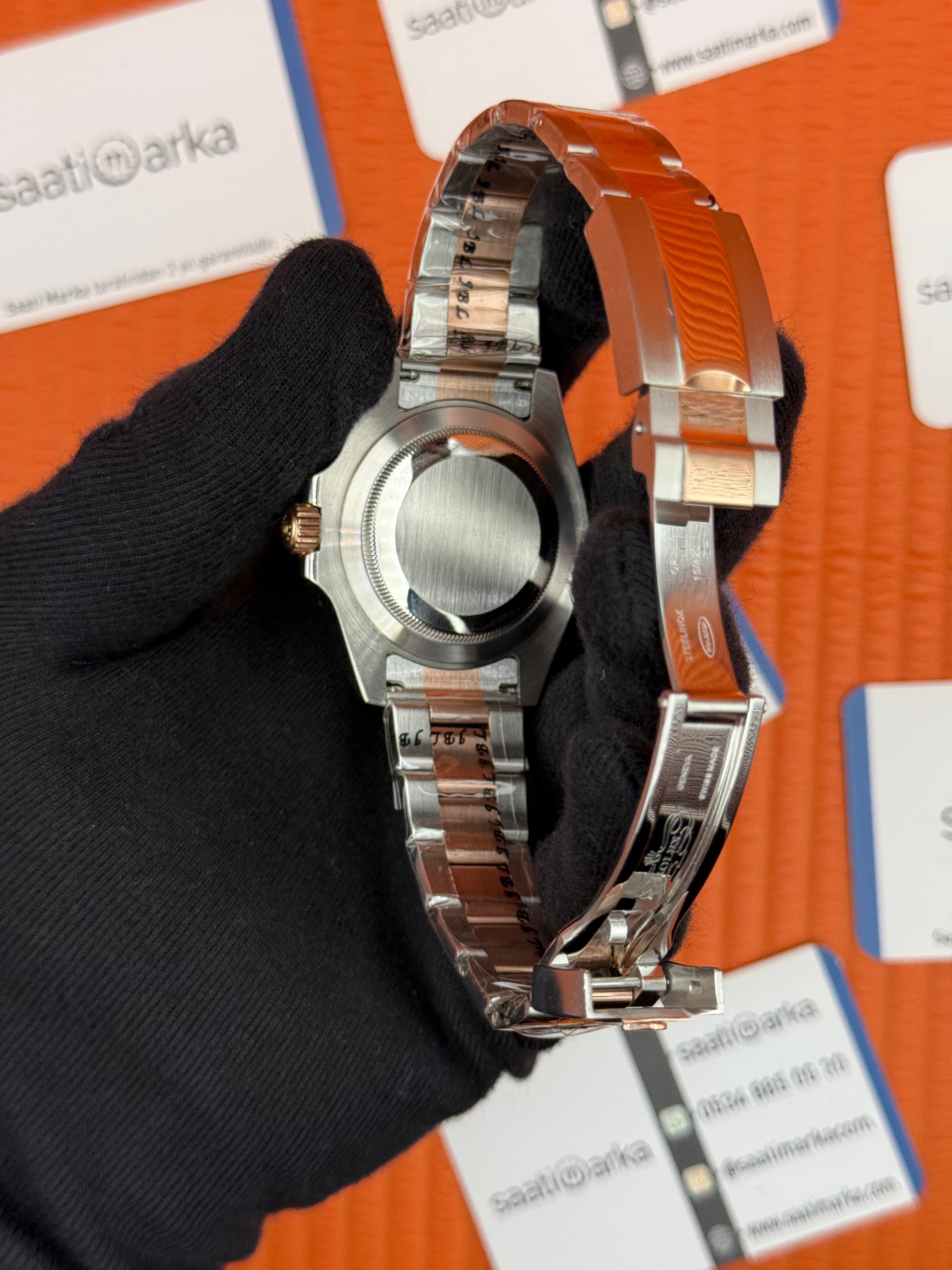 ROLEX Gmt Master Root Beer rose silver 40mm