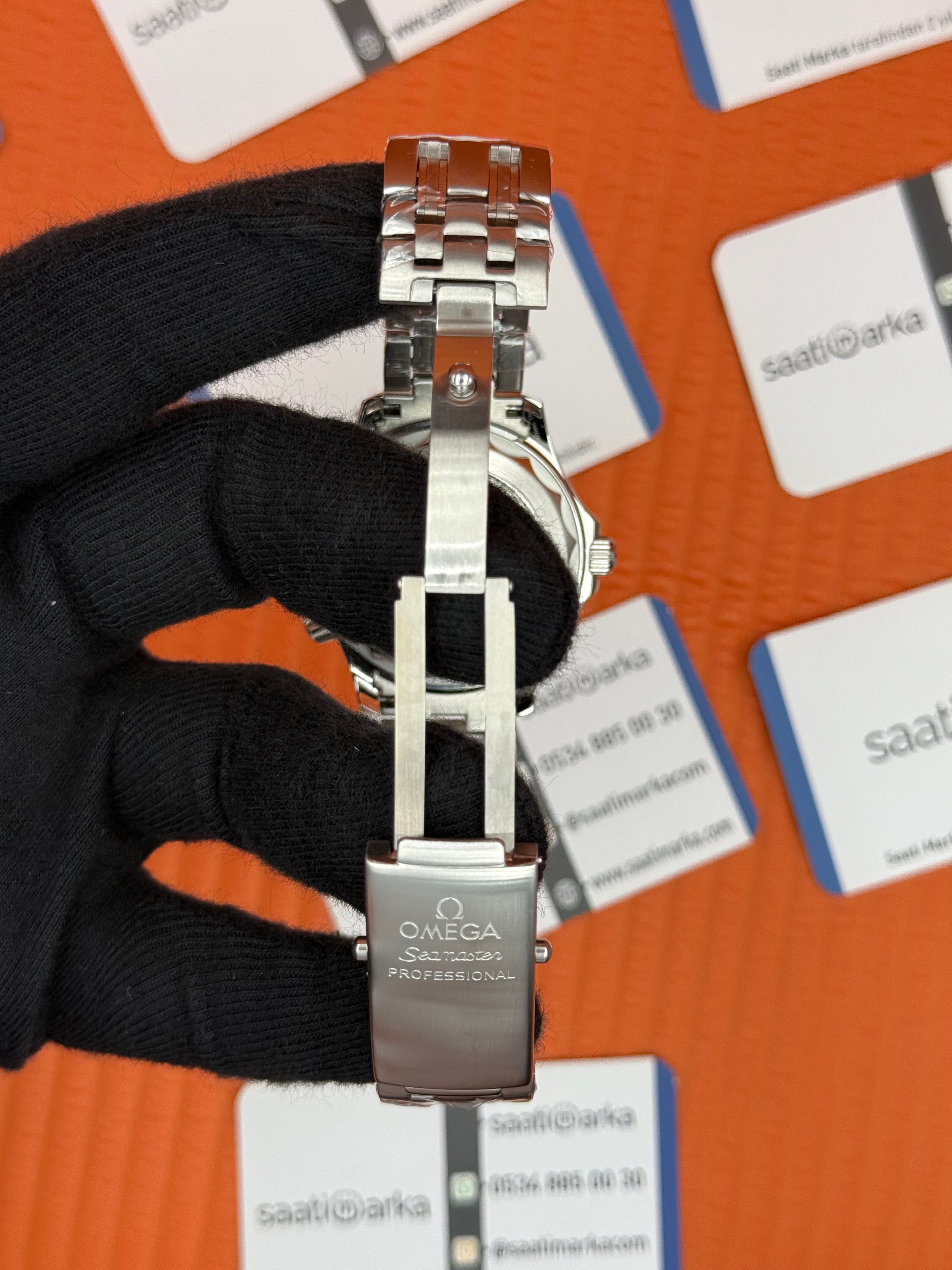 OMEGA SAAT SEAMASTER 300M  MAVİ KADRAN BEZEL SİLVER KASA KORDON 
