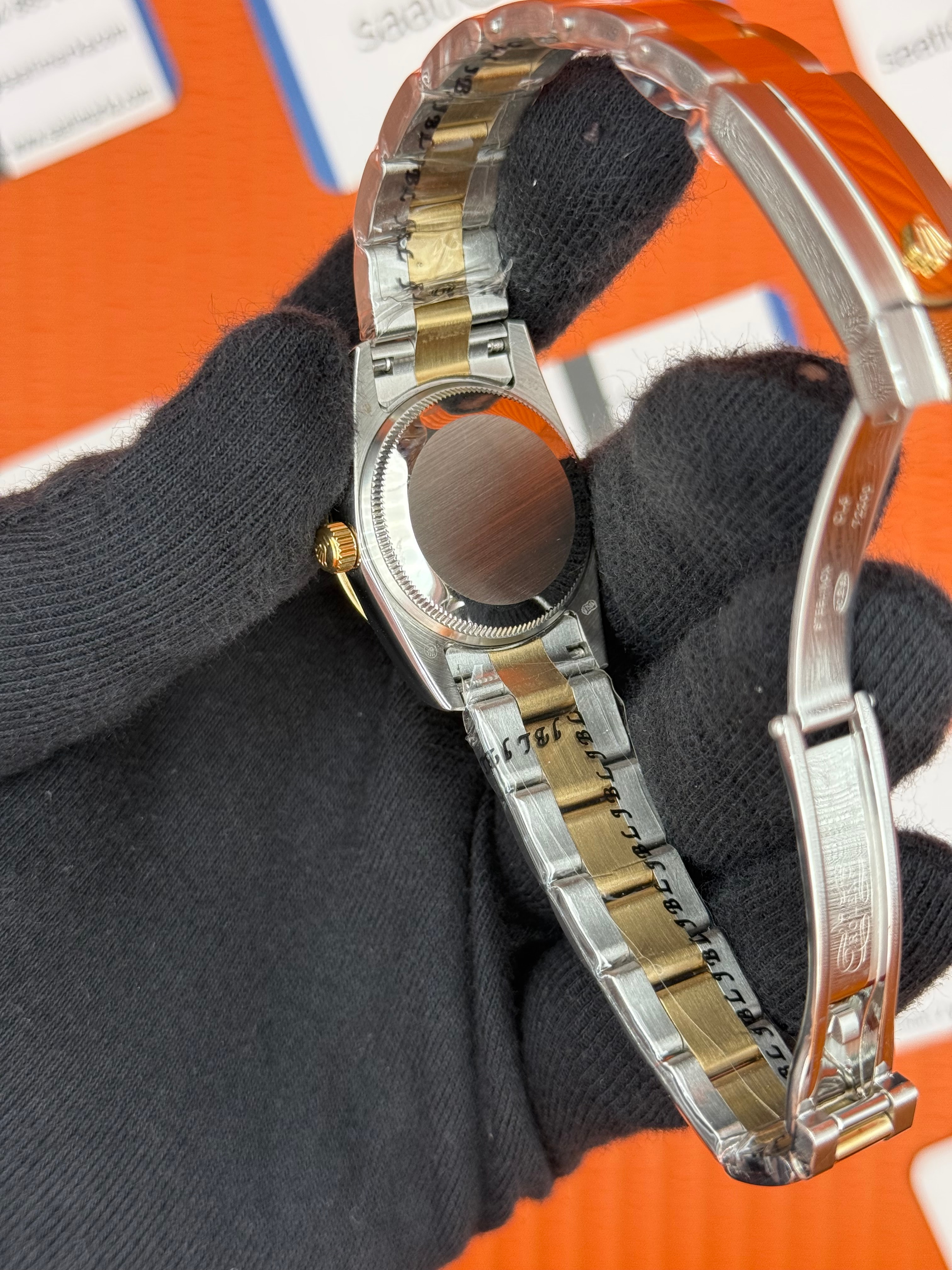 ROELX datejust 31mm beyaz baget taşlı kadran gold silver oyster kordon