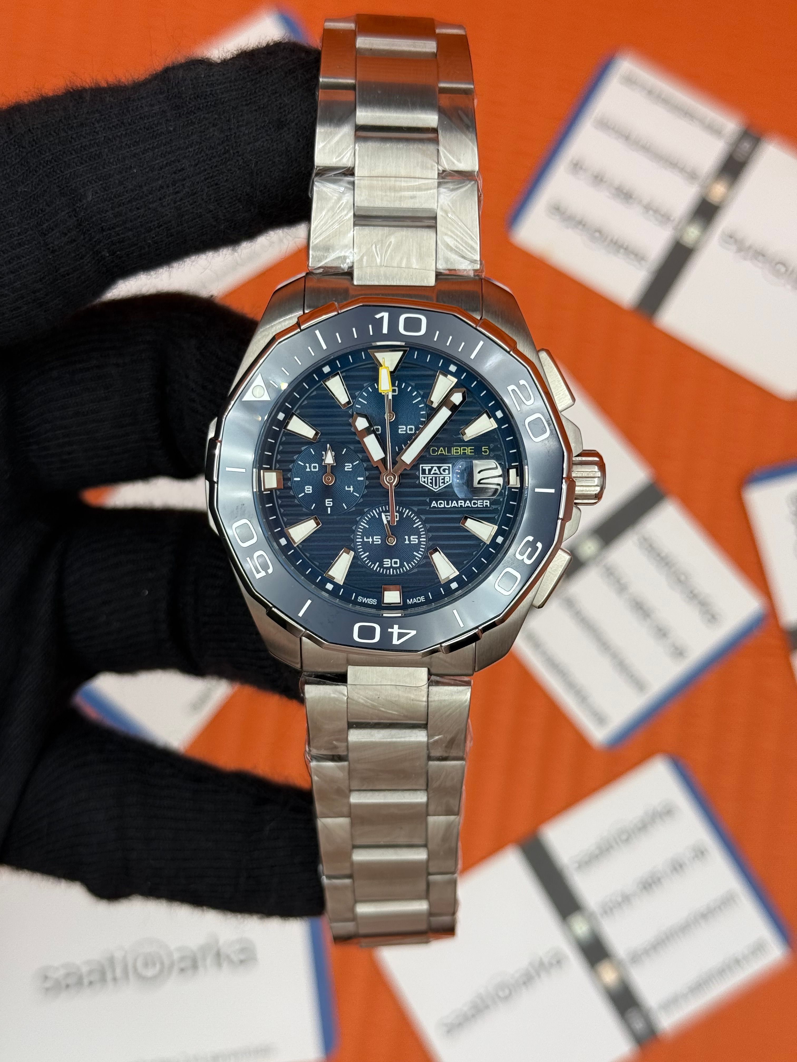 TAGHEUER GALİBRE 16 AQUARACER MAVİ KADRAN BEZEL 