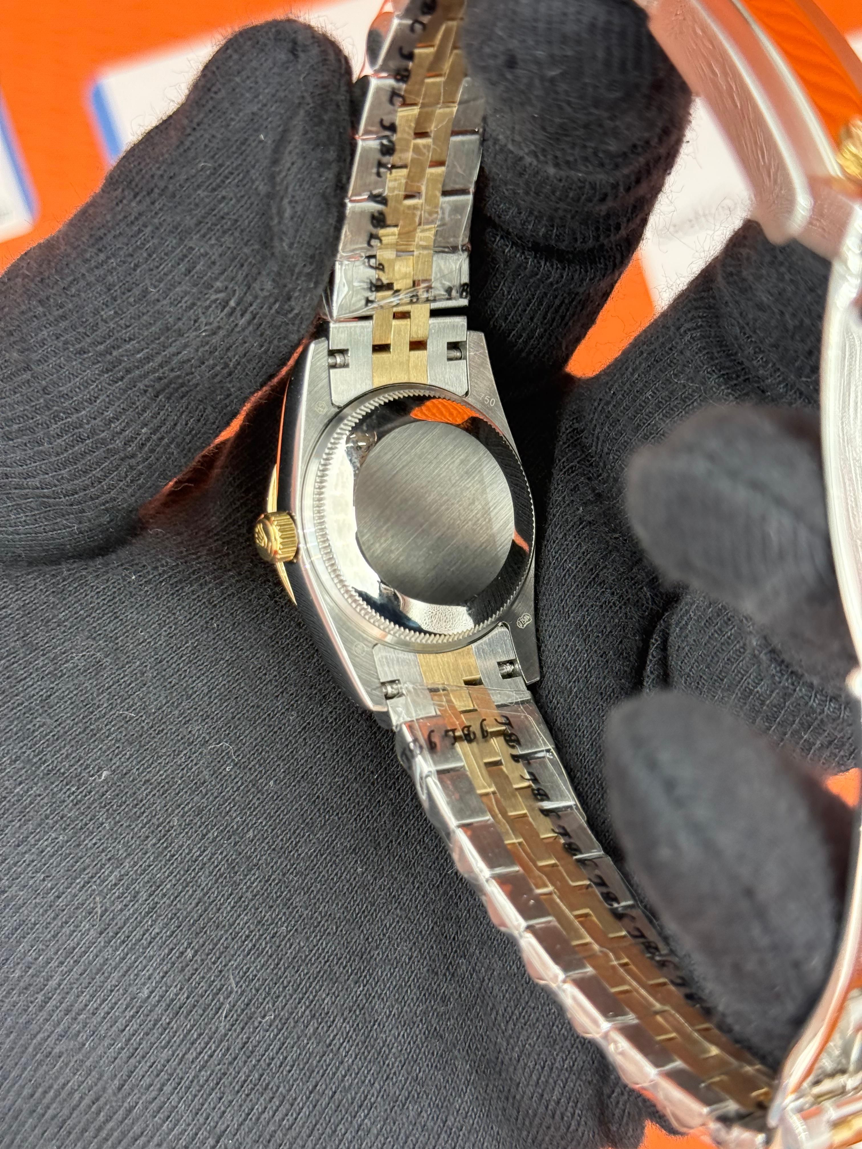 ROLEX datejust 31mm beyaz kadran gold silver jubilee kordon