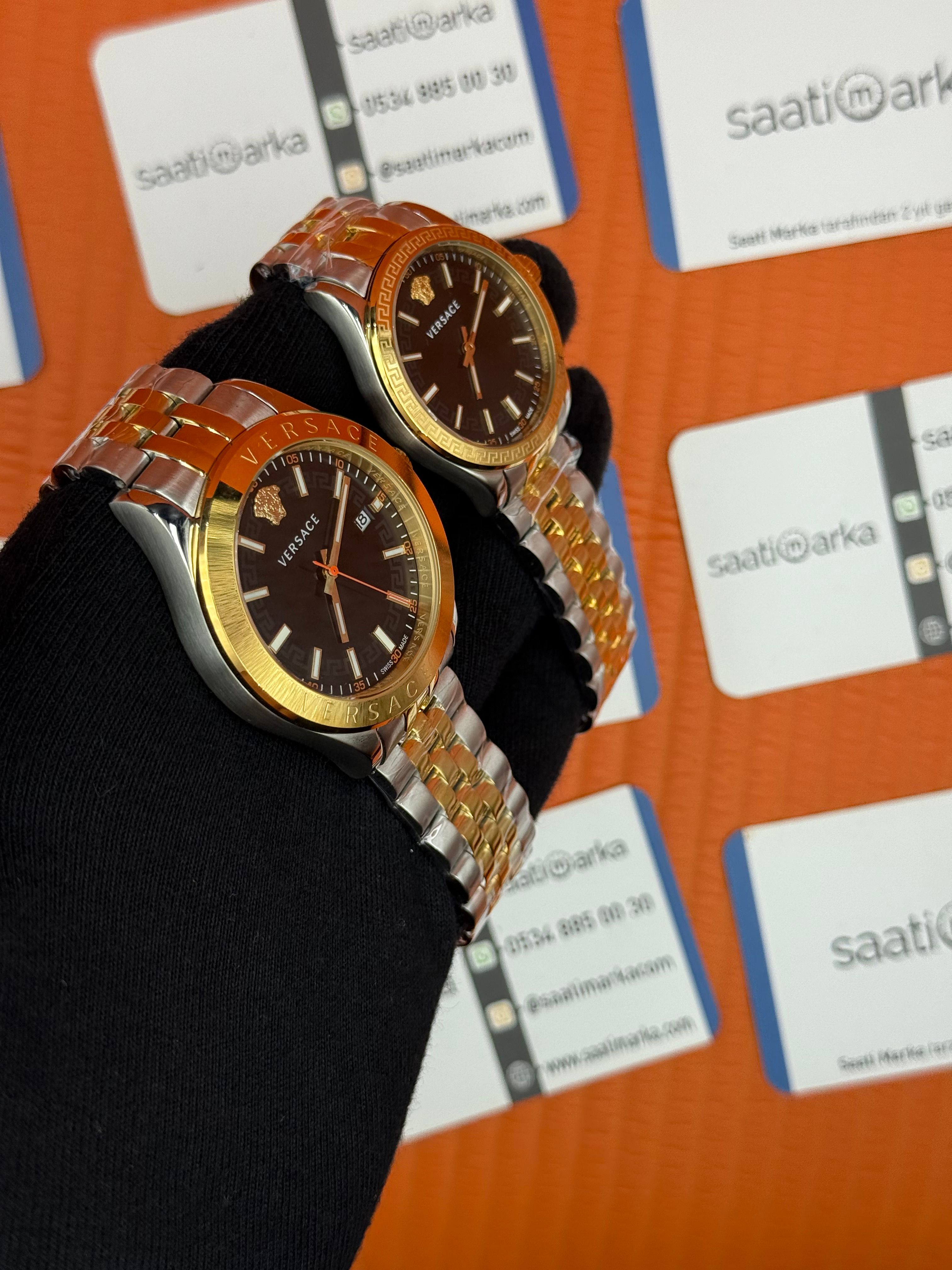 VERSACE çift kombini kadın 36mm erkek 42mm 
