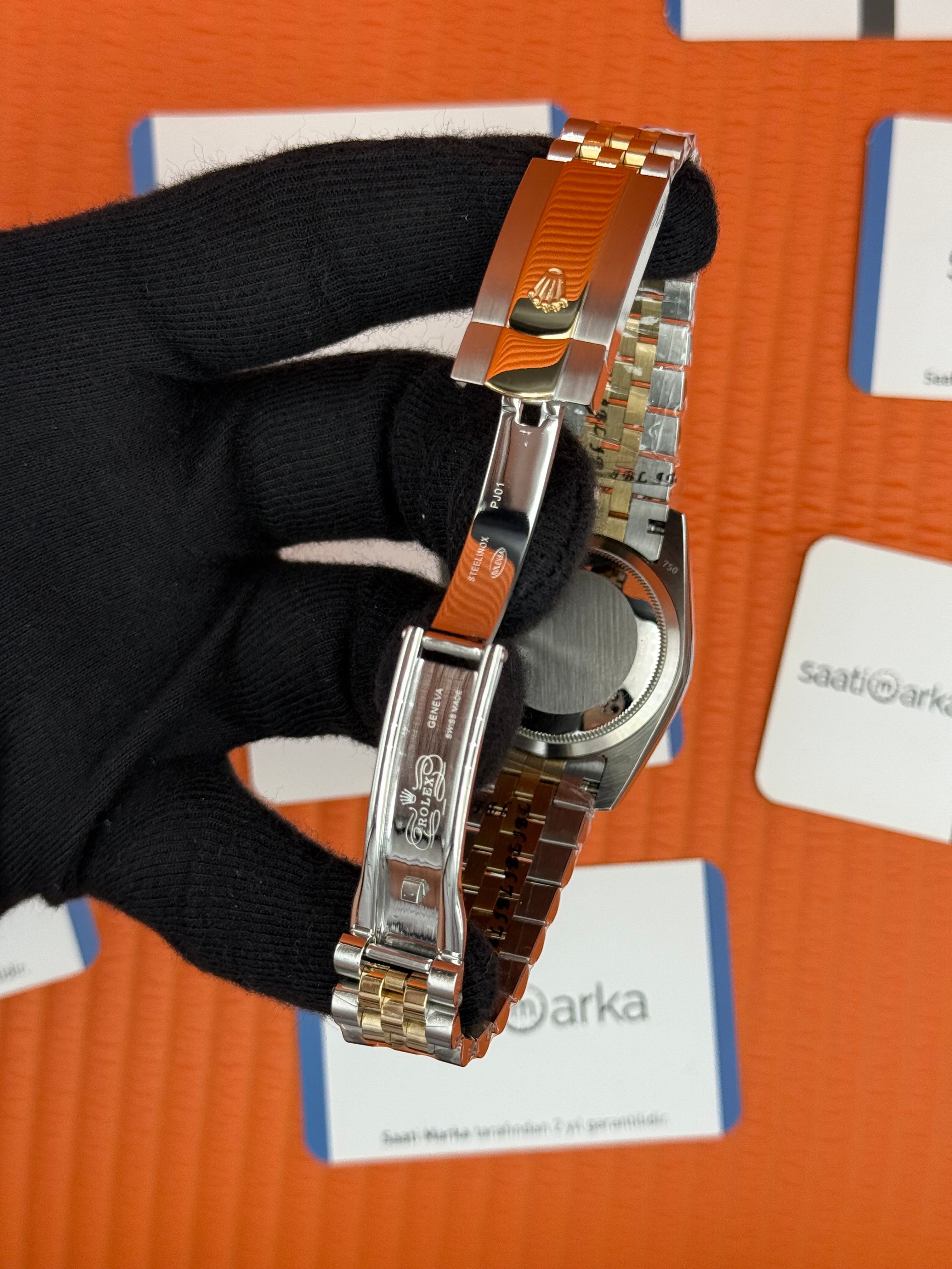 ROLEX datejust 36mm kadın kol saati gri kadran jubilee kordon