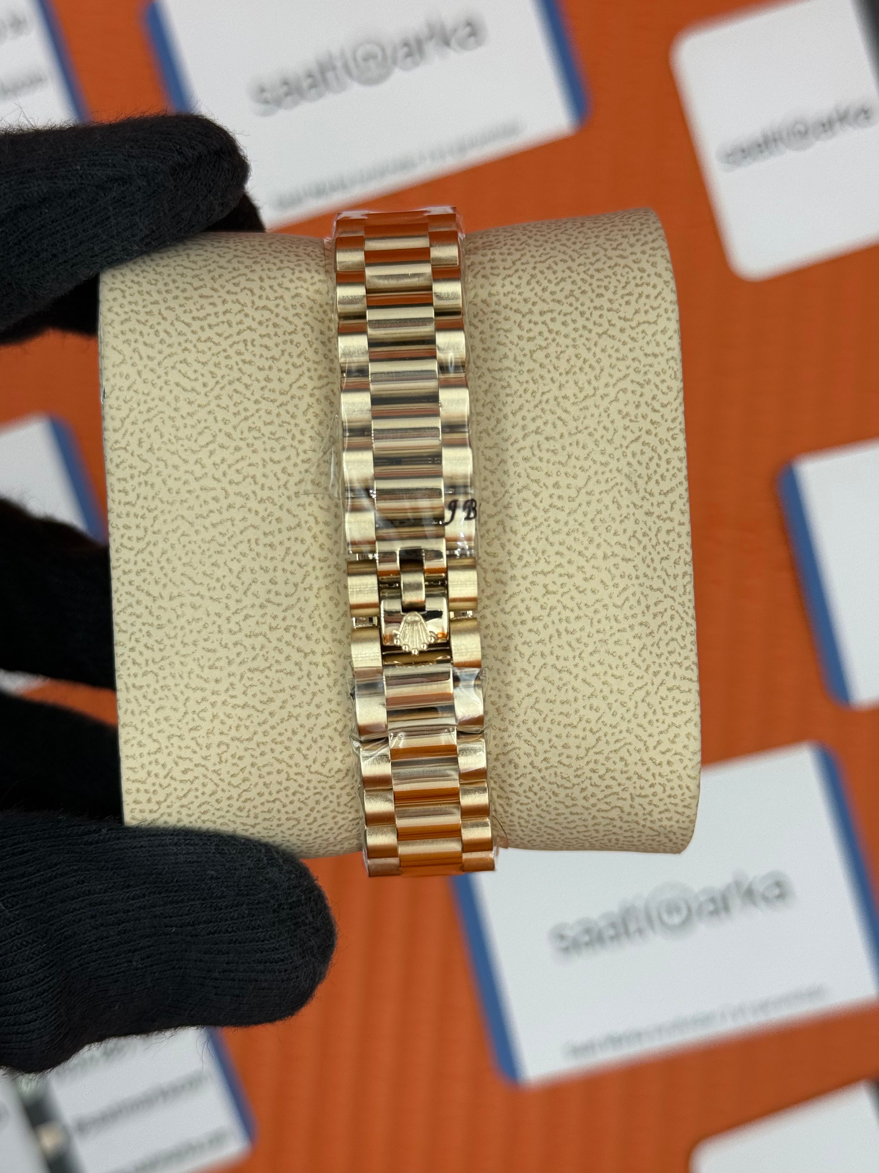 ROLEX datejust 31mm full gold president kordon